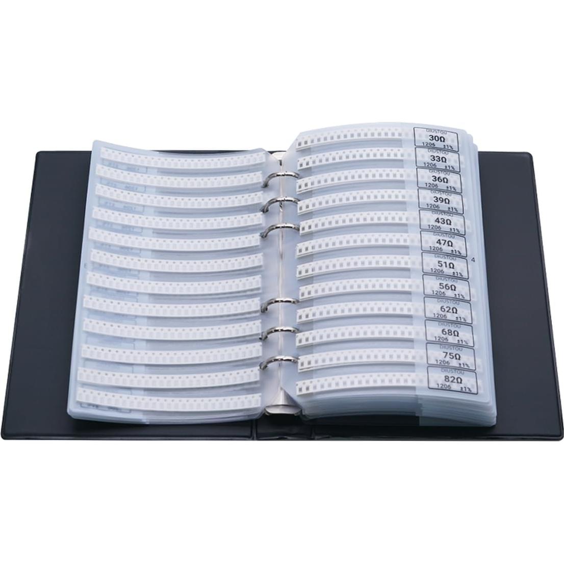 Kit de Resistores SMD 1206 DIUSTOU 170 Valores 0Ω-10MΩ 1%