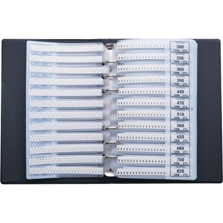 Kit de Resistores SMD 1206 DIUSTOU 170 Valores 0Ω-10MΩ 1%
