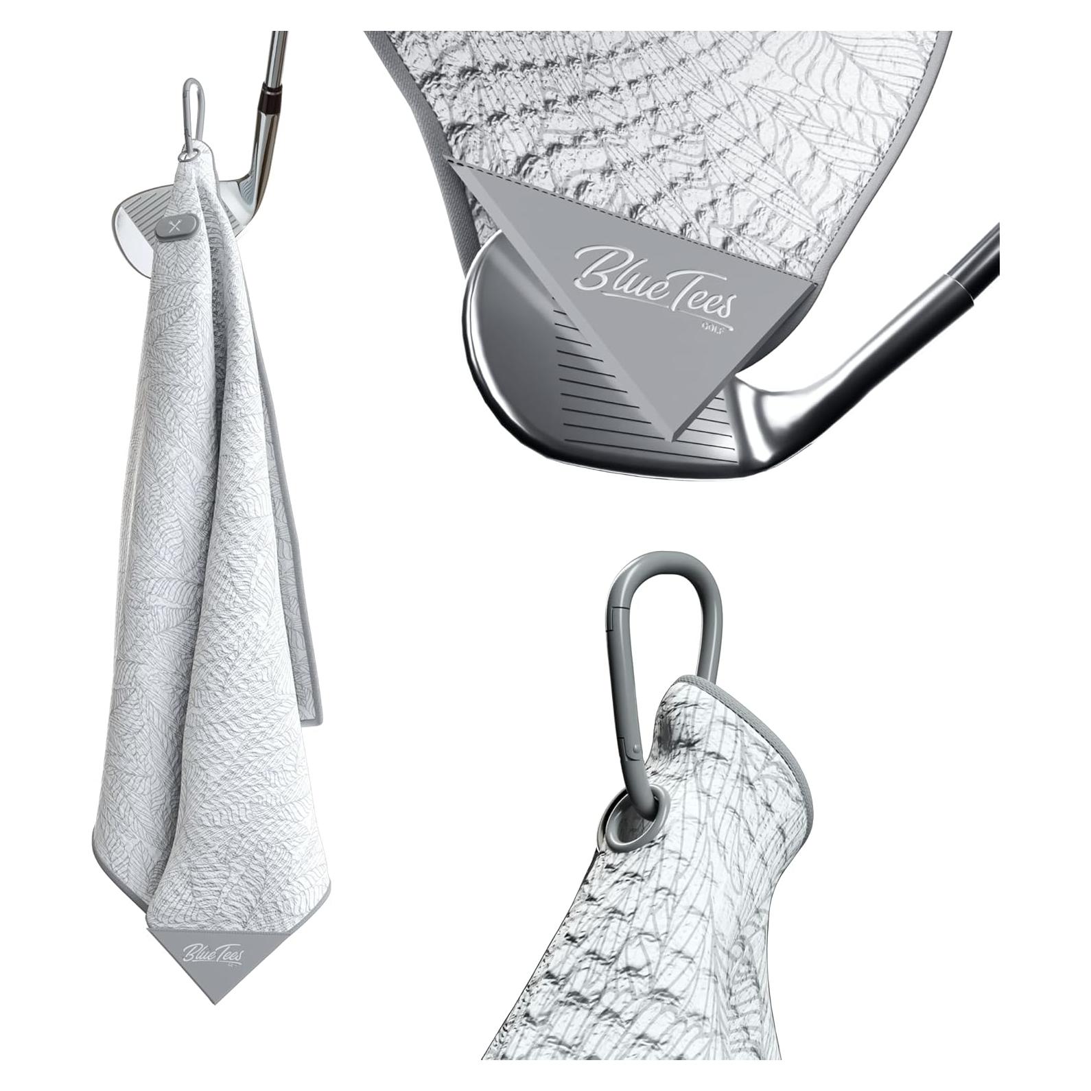 Toalla Magnética Blue Tees Golf 45x45cm con Imán Fuerte