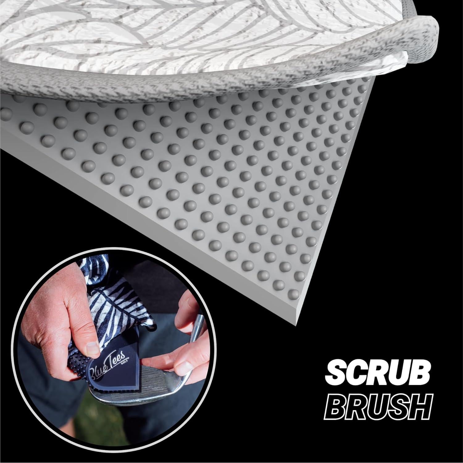 Toalla Magnética Blue Tees Golf 45x45cm con Imán Fuerte