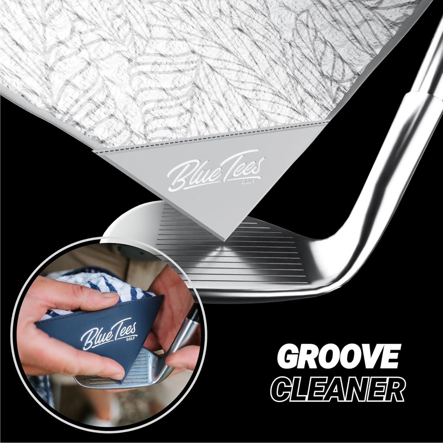 Toalla Magnética Blue Tees Golf 45x45cm con Imán Fuerte