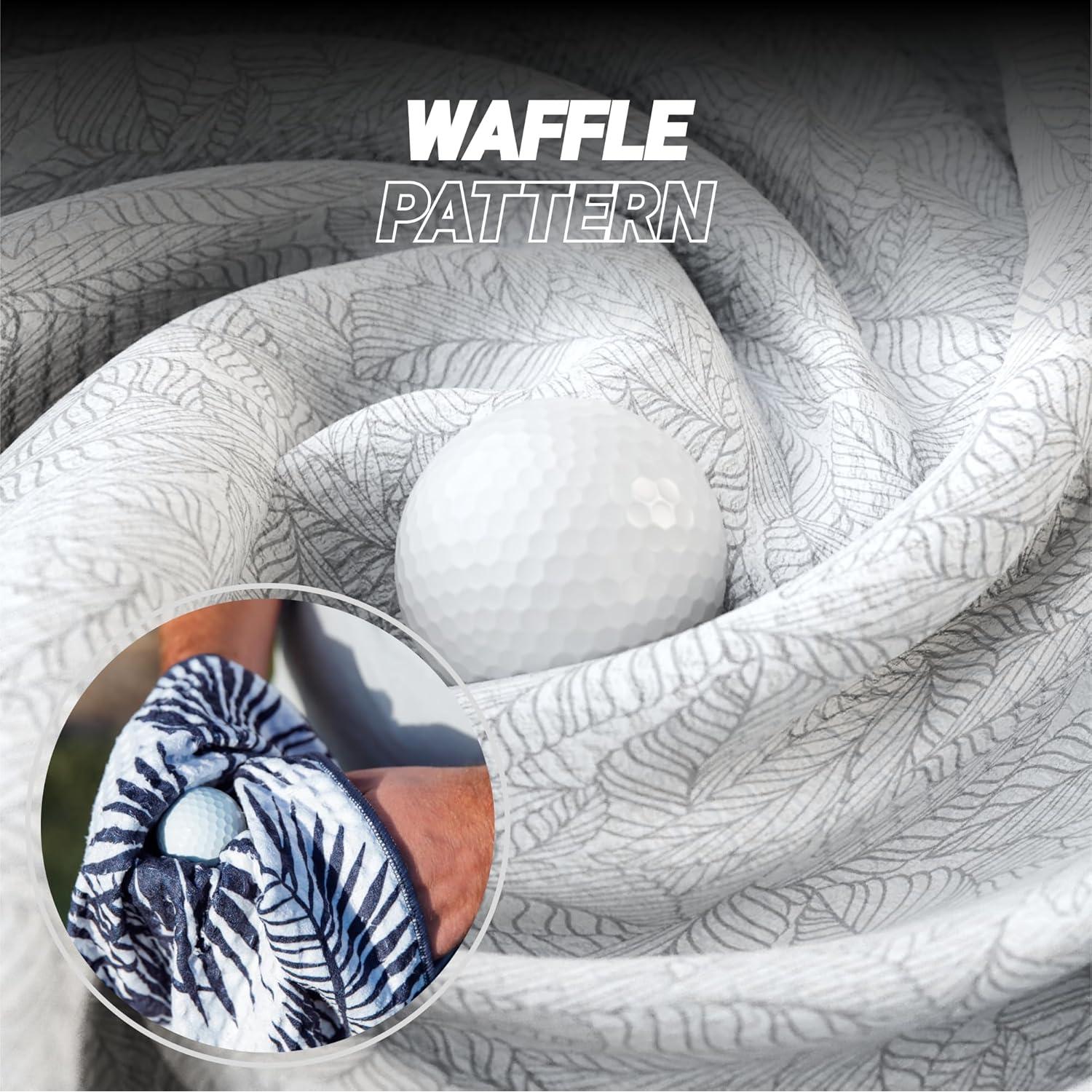 Toalla Magnética Blue Tees Golf 45x45cm con Imán Fuerte