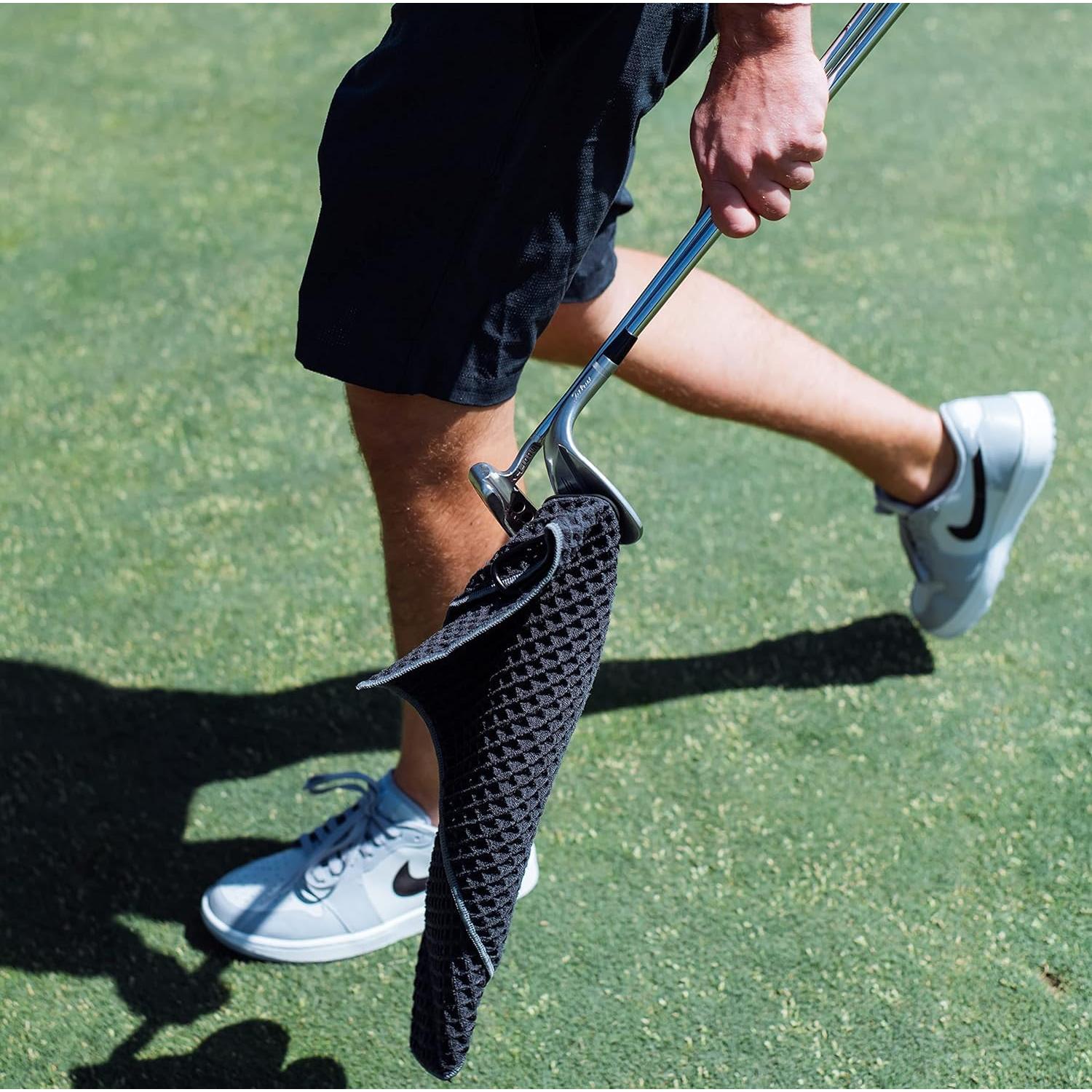 Toalla Magnética Blue Tees Golf 45x45cm con Imán Fuerte