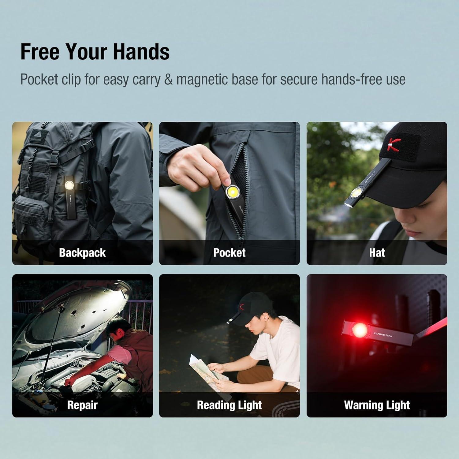 Linterna EDC Klarus E5 Plus 650 Lúmenes Recargable USB-C