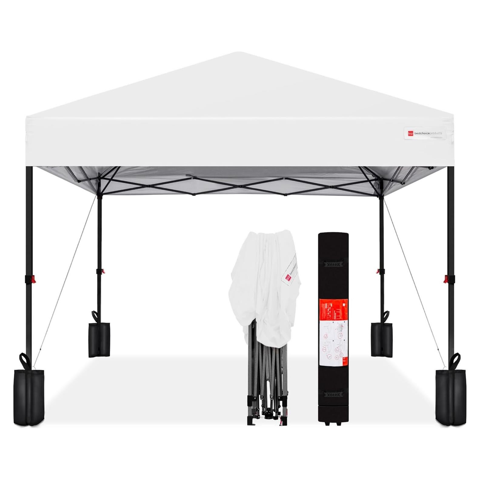 Carpa Plegable Instantánea Mejor Opción 3,05x3,05 m Blanca