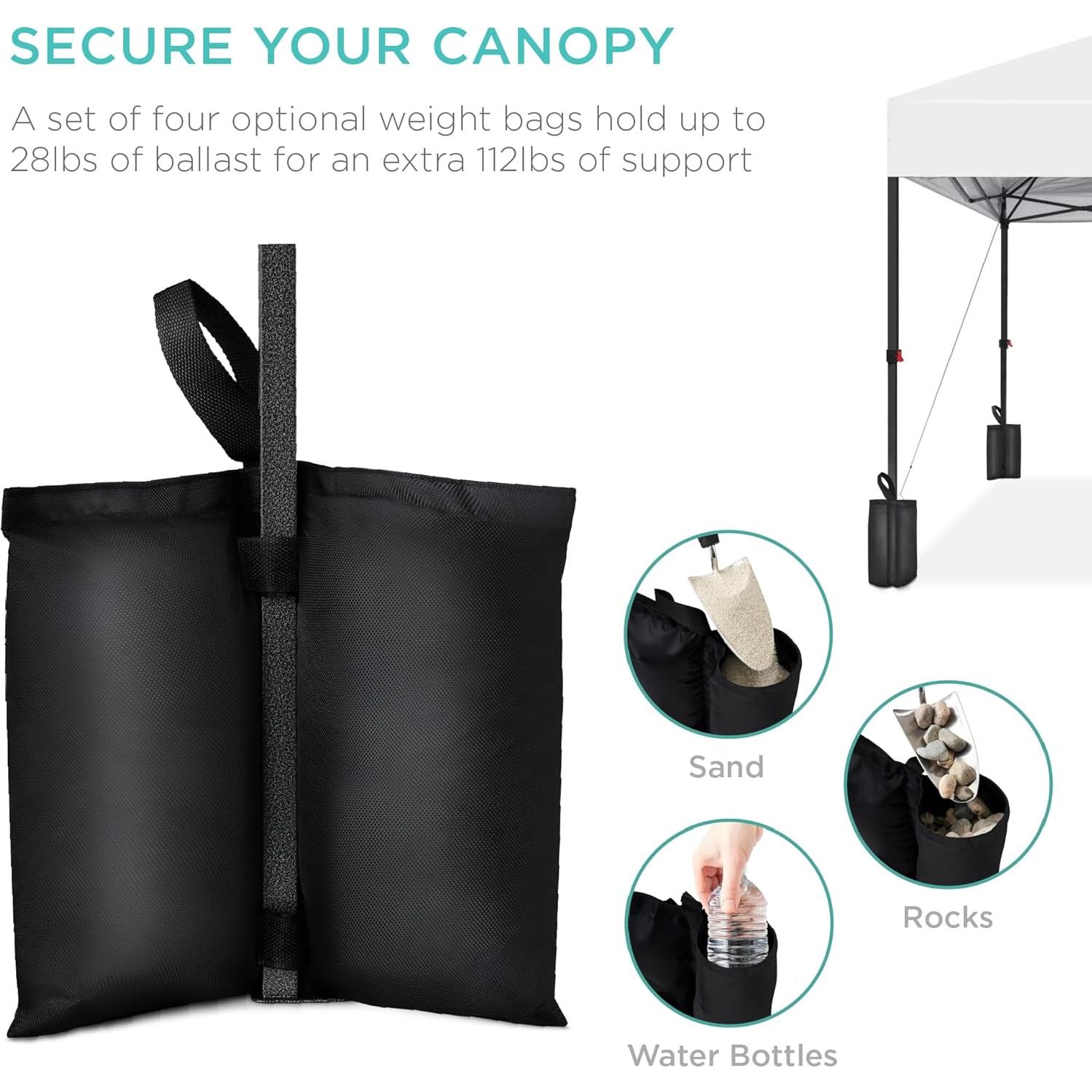 Carpa Plegable Instantánea Mejor Opción 3,05x3,05 m Blanca