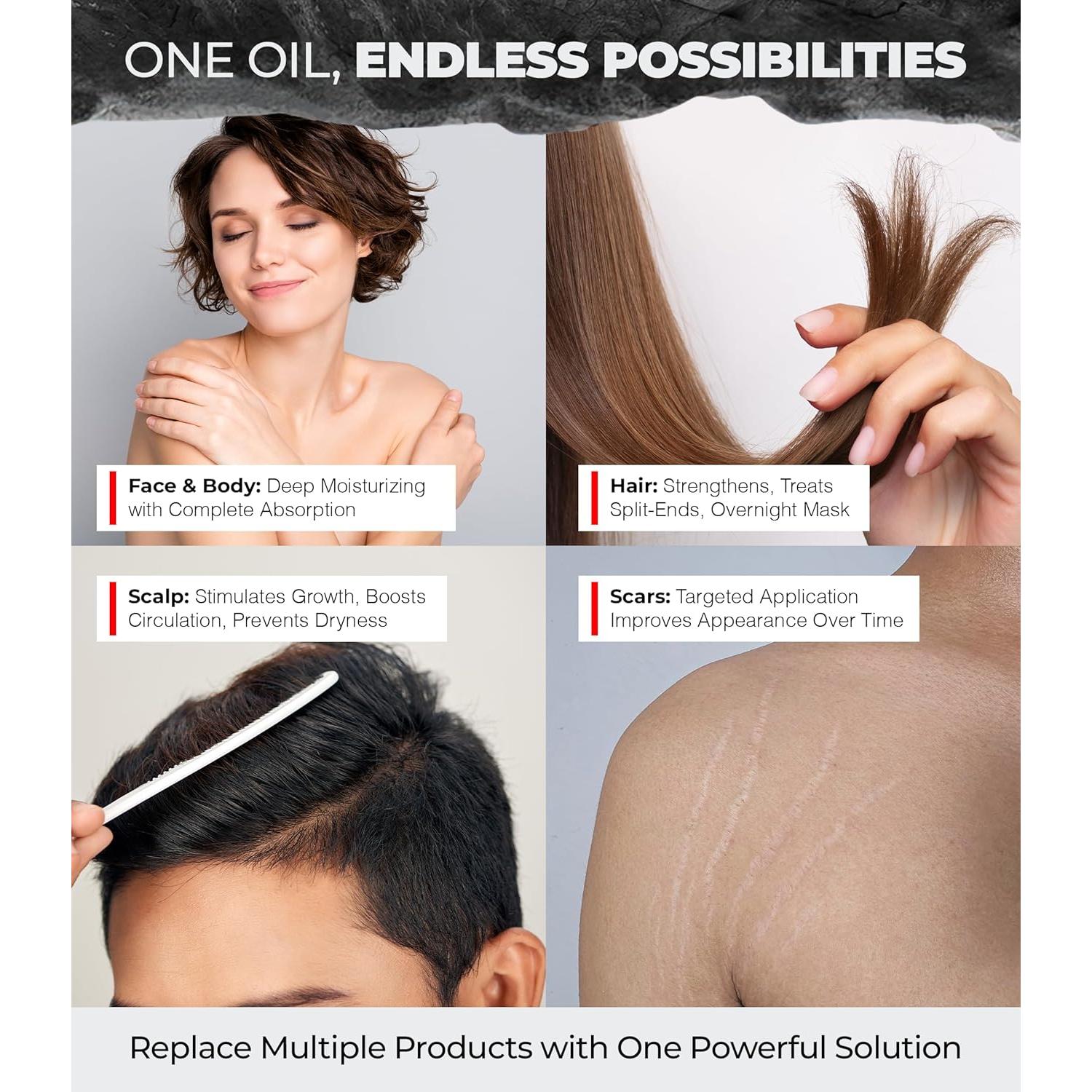 Combo Cuidado Piel Nocturno Unisex Bossman - Crema 48g + Aceite 113g