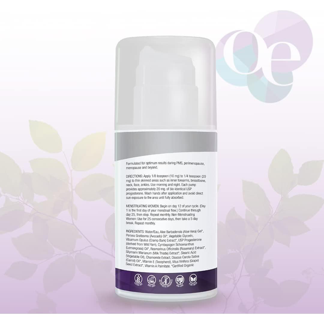 Crema de Progesterona Organic Excellence 97.6 ml - Equilibrio Hormonal