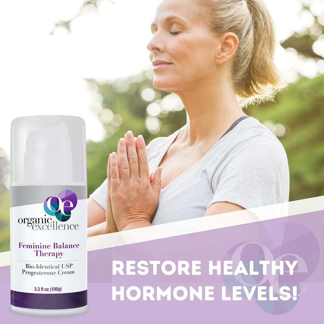Crema de Progesterona Organic Excellence 97.6 ml - Equilibrio Hormonal