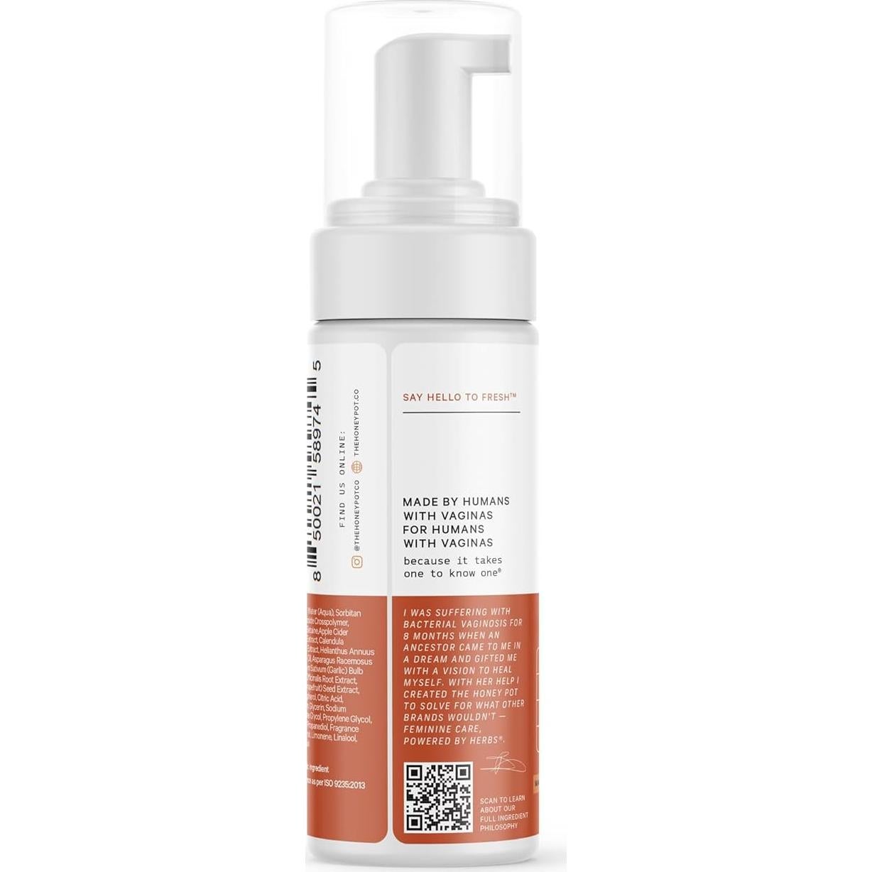 Lavado Íntimo Femenino The Honey Pot Sándalo Ámbar 163.66 ml