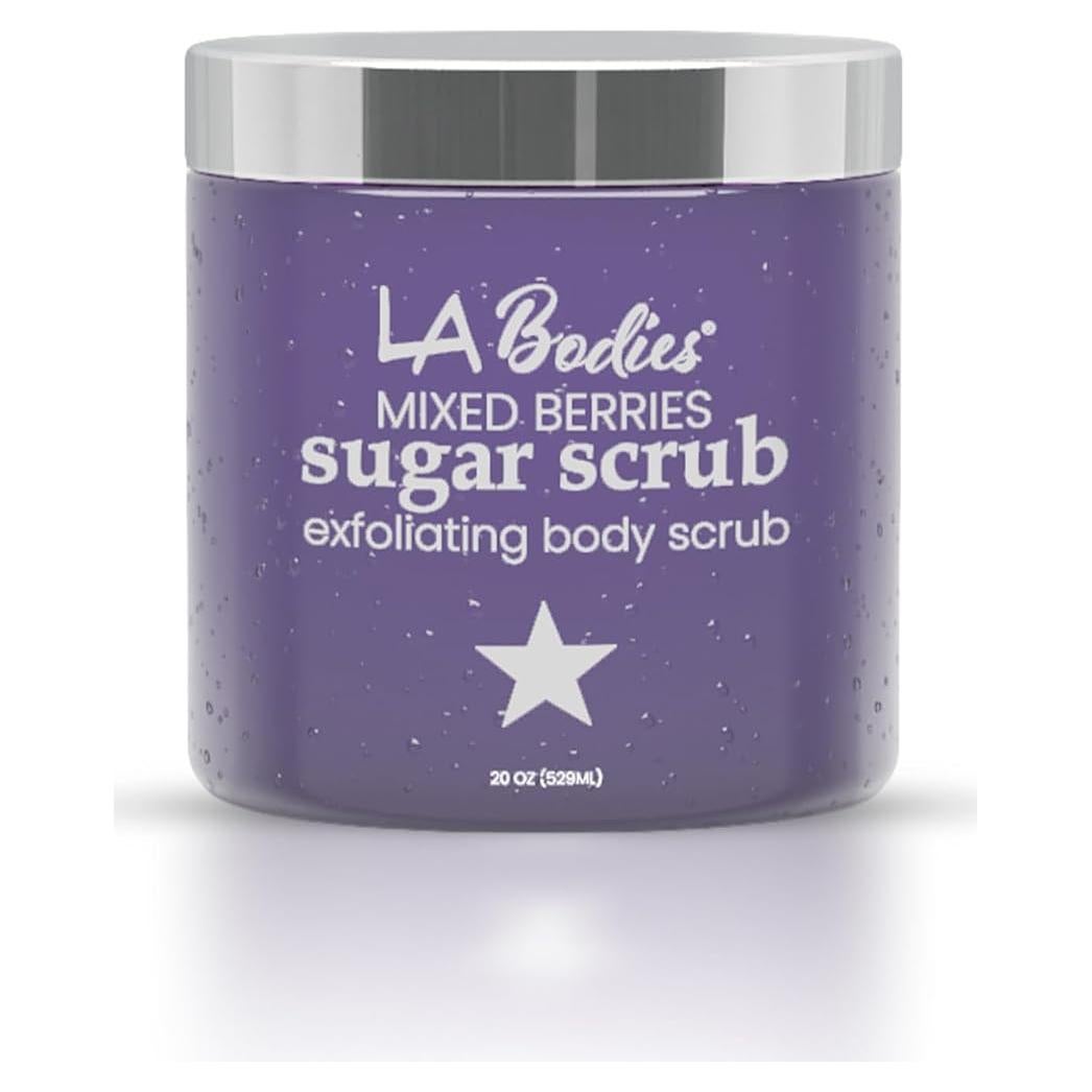 Exfoliante Corporal de Azúcar LA Bodies - Mezcla de Bayas 592 mL