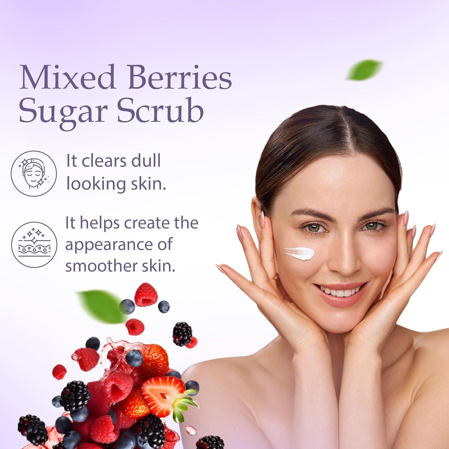 Exfoliante Corporal de Azúcar LA Bodies - Mezcla de Bayas 592 mL