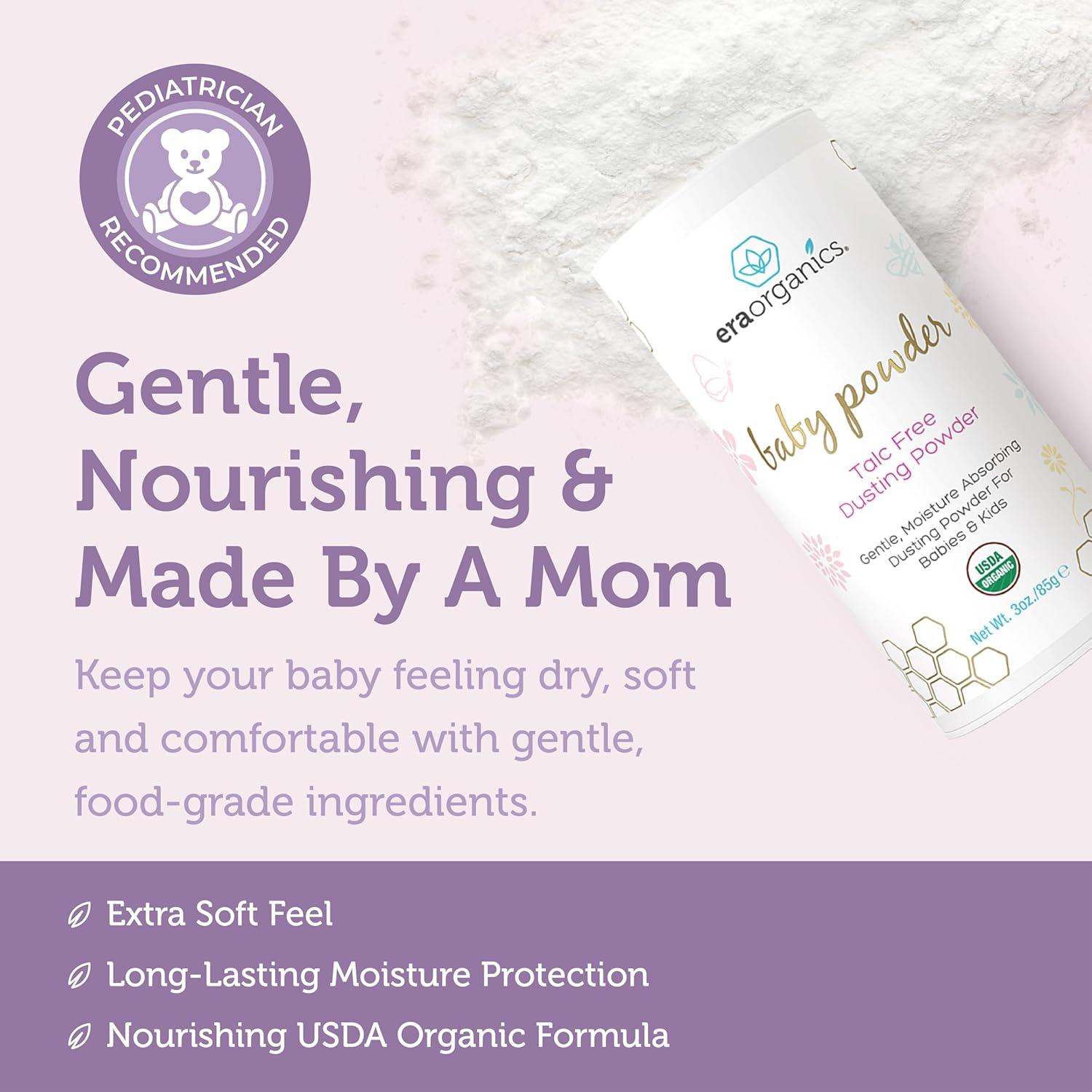 Polvo para Bebés Orgánico Era Organics 85g Sin Talco