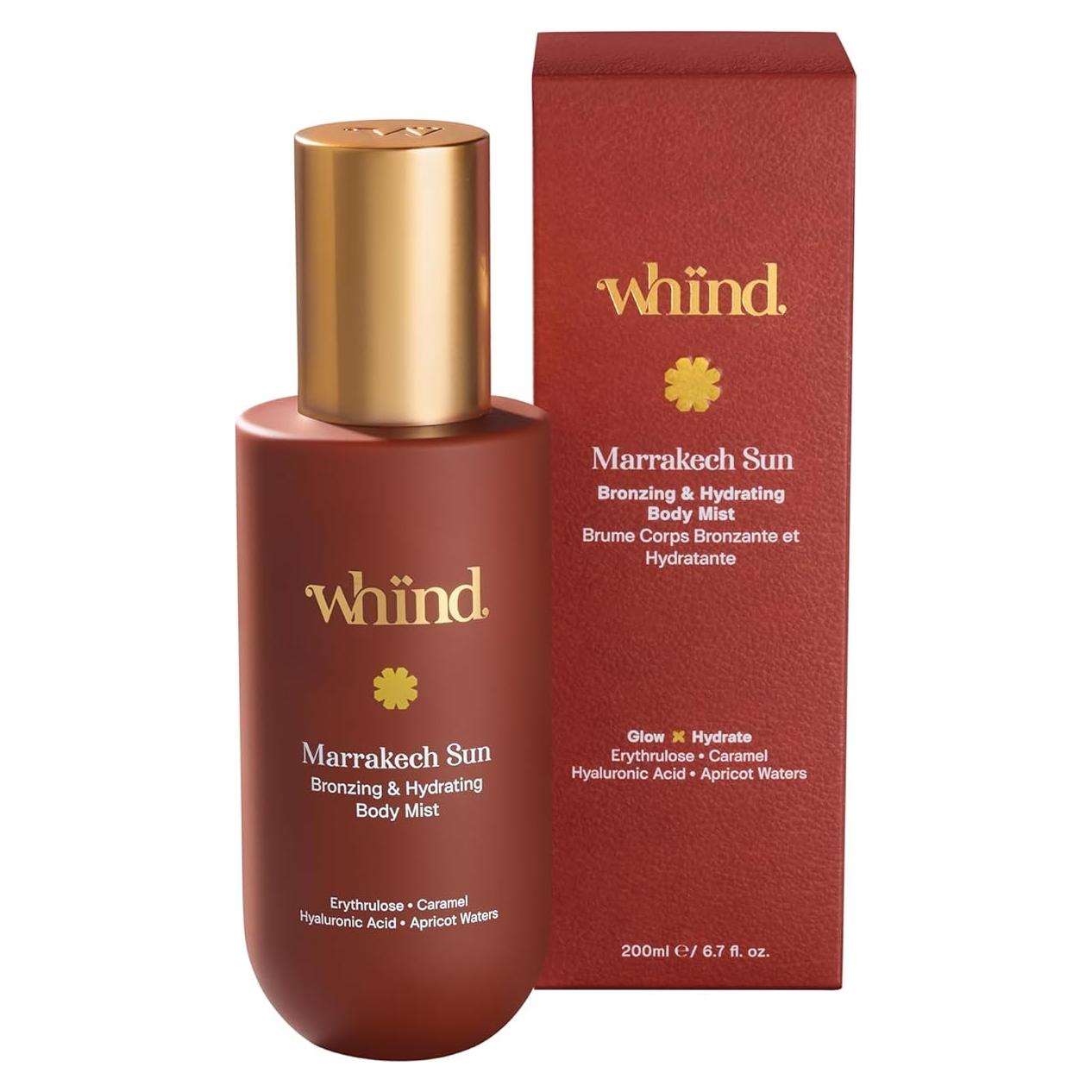 Bruma Corporal Bronceadora WHIND 200ml - Hidratante con Ácido Hialurónico