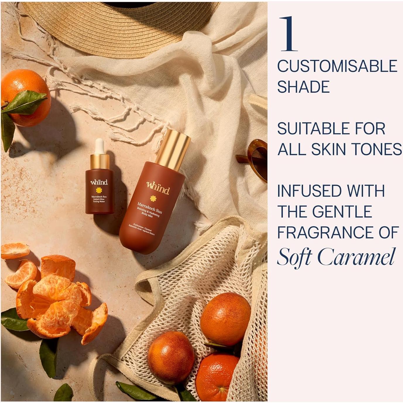 Bruma Corporal Bronceadora WHIND 200ml - Hidratante con Ácido Hialurónico