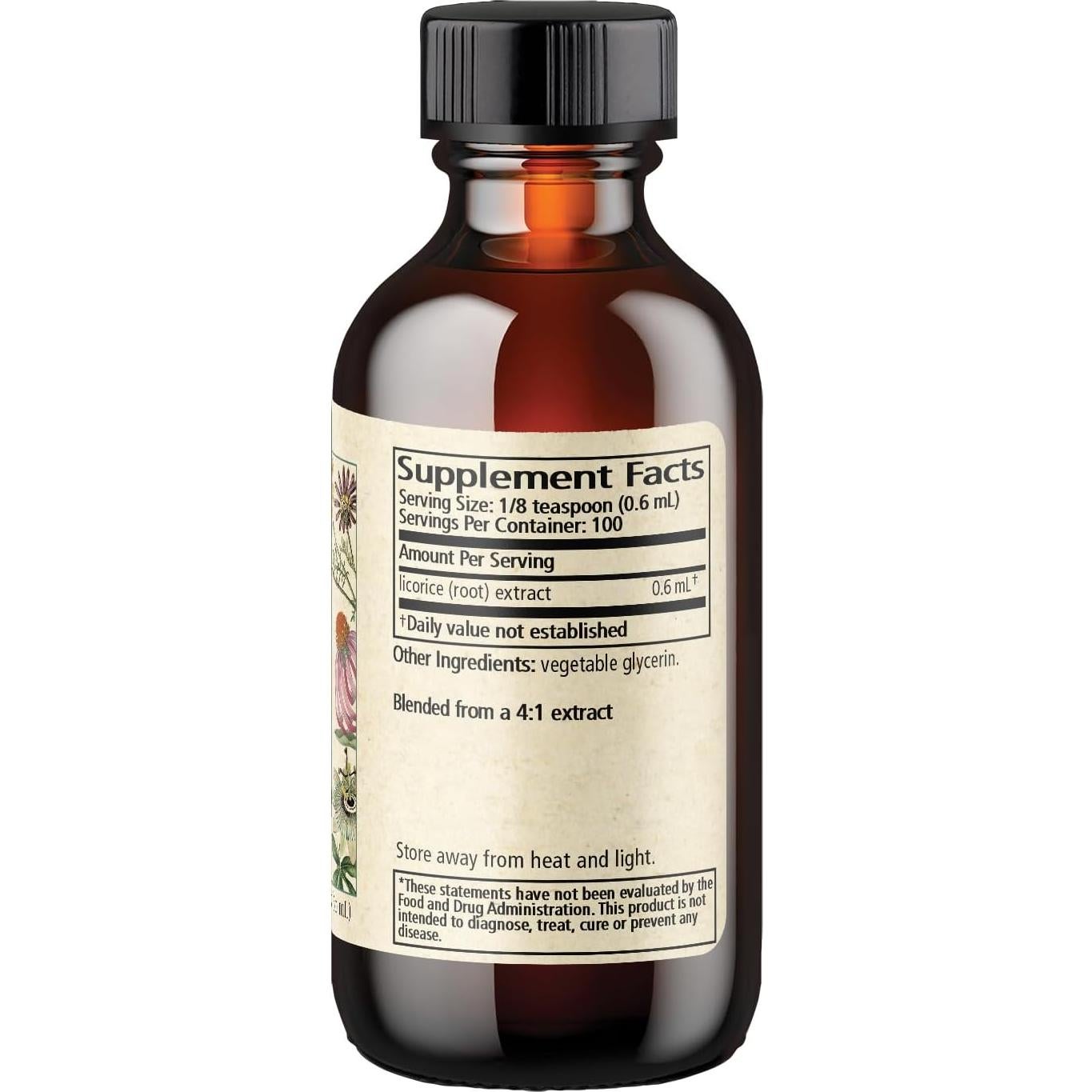 Jarabe Botánico de Regaliz Wise Woman Herbals 59 ml Sin Alcohol