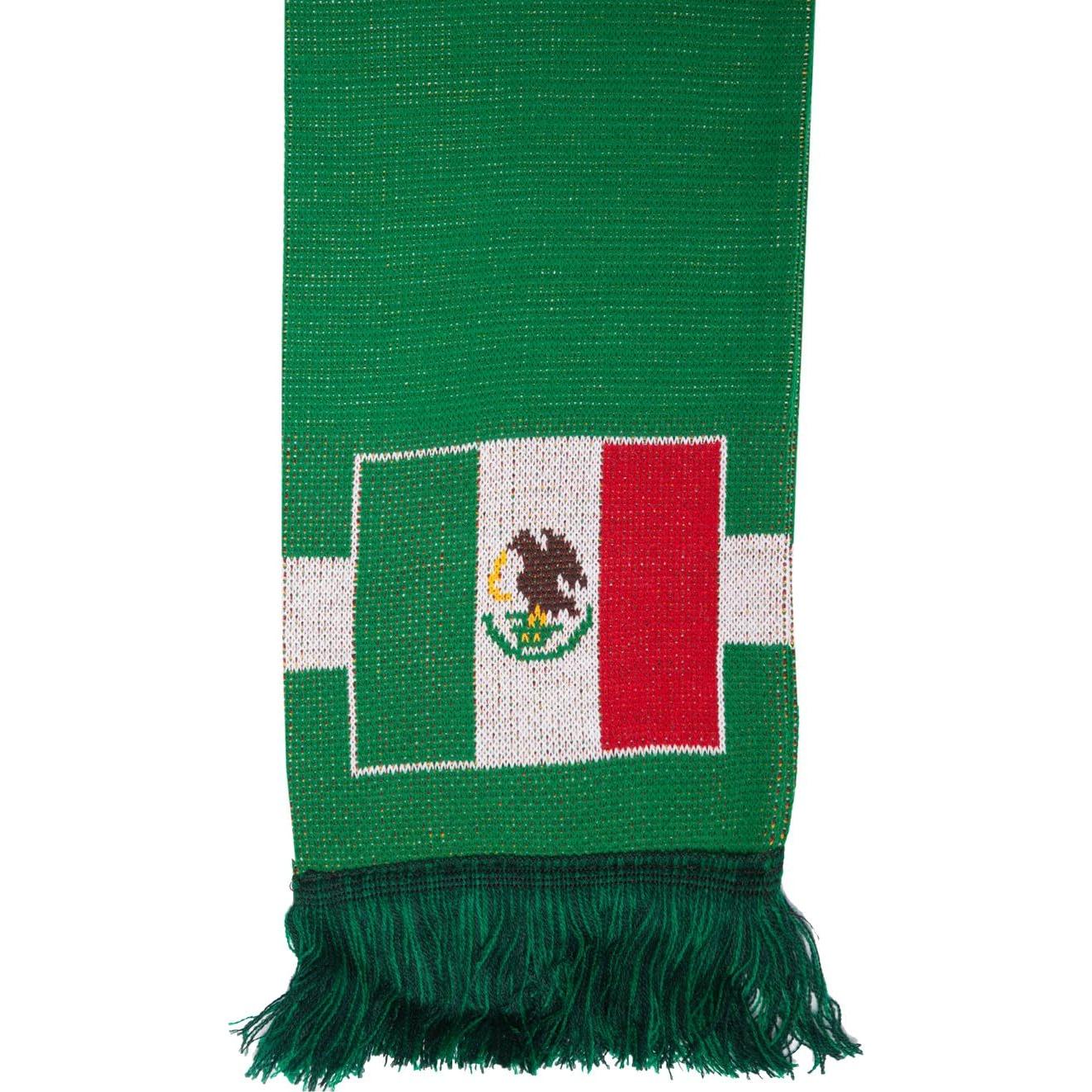 Bufanda de Fútbol México Euroscarves Doble Cara 145 cm