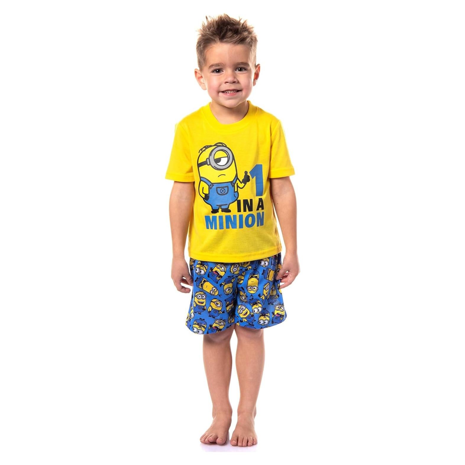 Conjunto de Pijama Corto para Niños Intimo Minions 2T