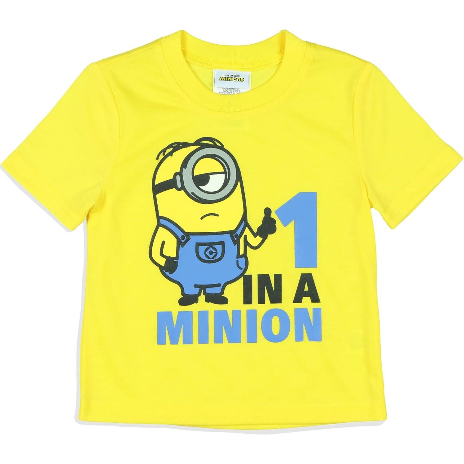 Conjunto de Pijama Corto para Niños Intimo Minions 2T