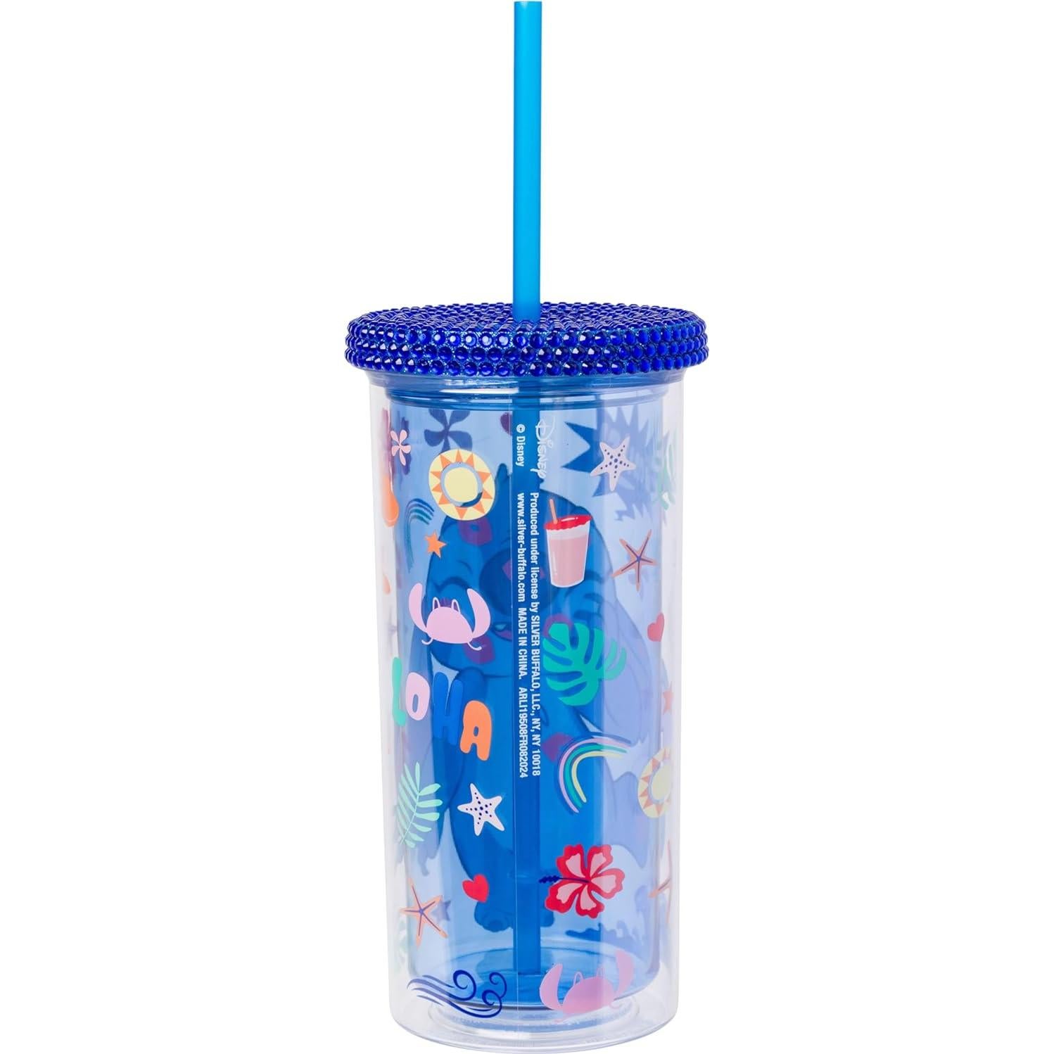 Vaso Frío de Plástico 20oz Buffalo Plateado Lilo y Stitch