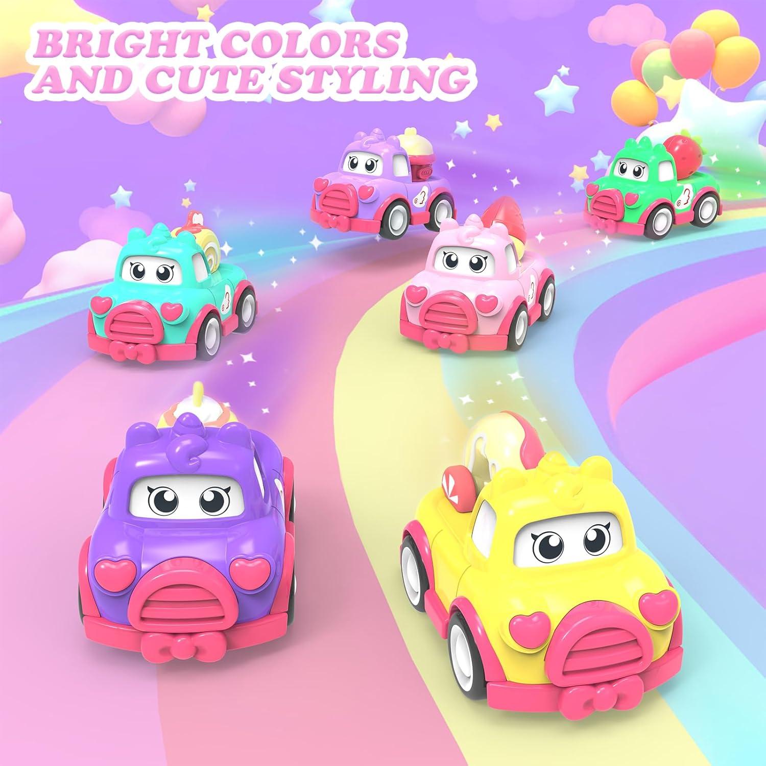 Juego de Coches para Niños Seveclotree 10 PCS con Alfombra