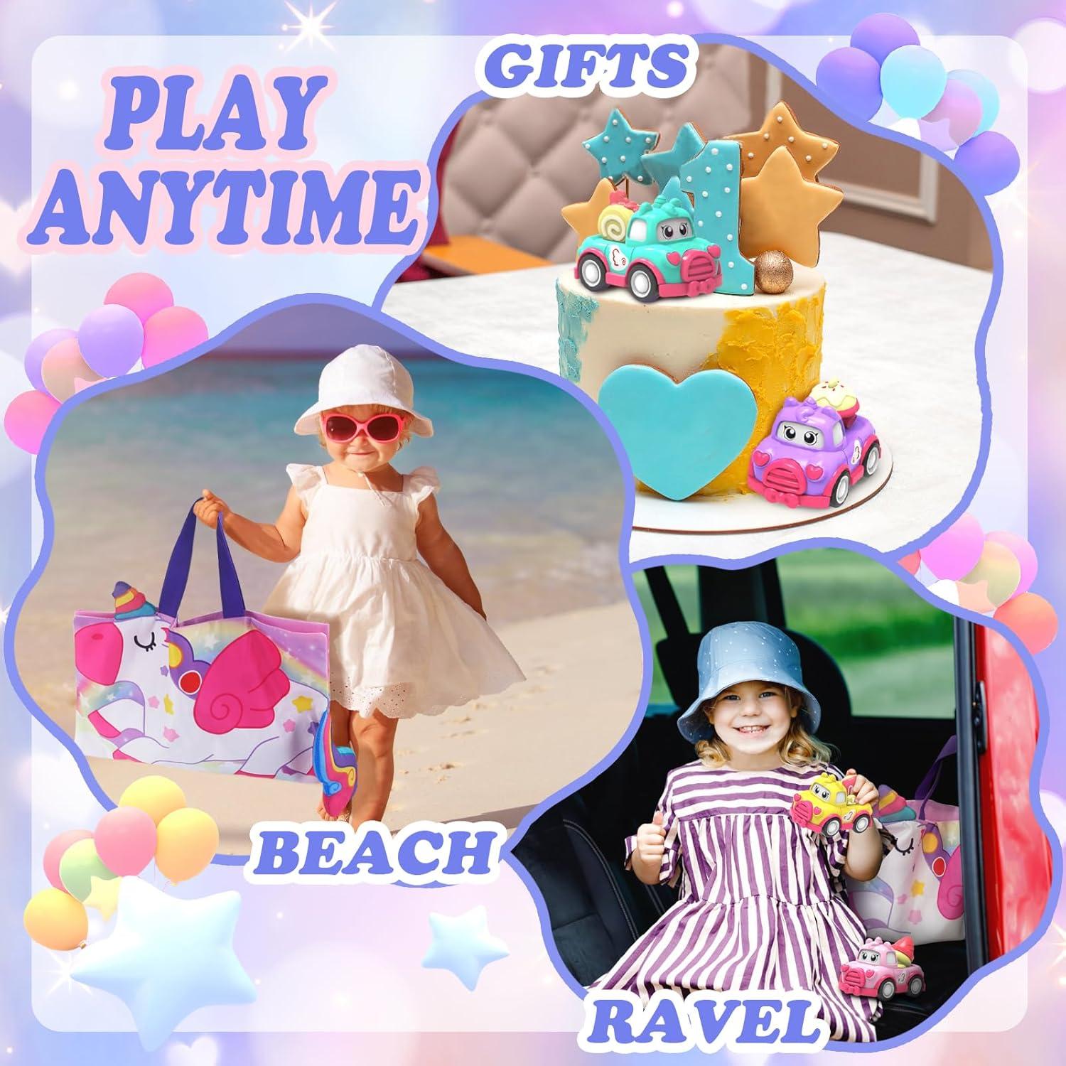 Juego de Coches para Niños Seveclotree 10 PCS con Alfombra