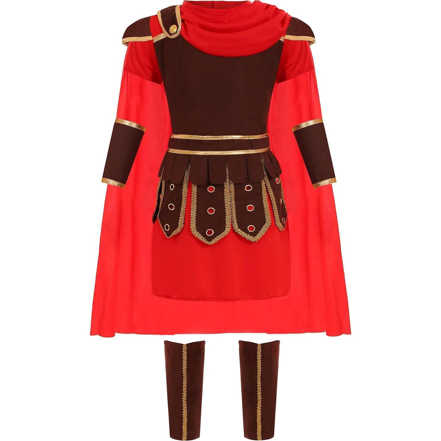 Disfraz de Caballero Medieval para Niños Gorkonpy 8-9 Años