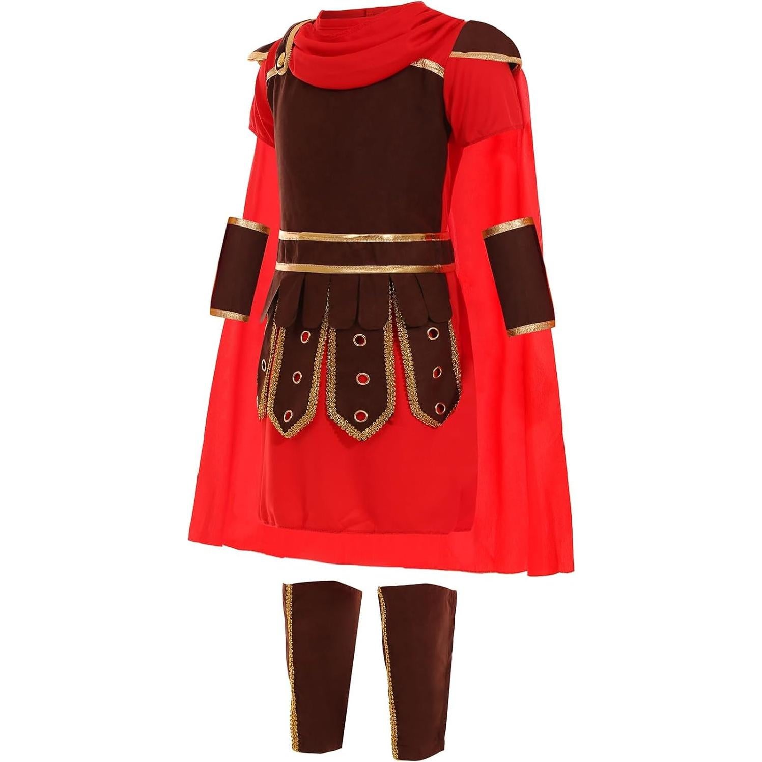 Disfraz de Caballero Medieval para Niños Gorkonpy 8-9 Años