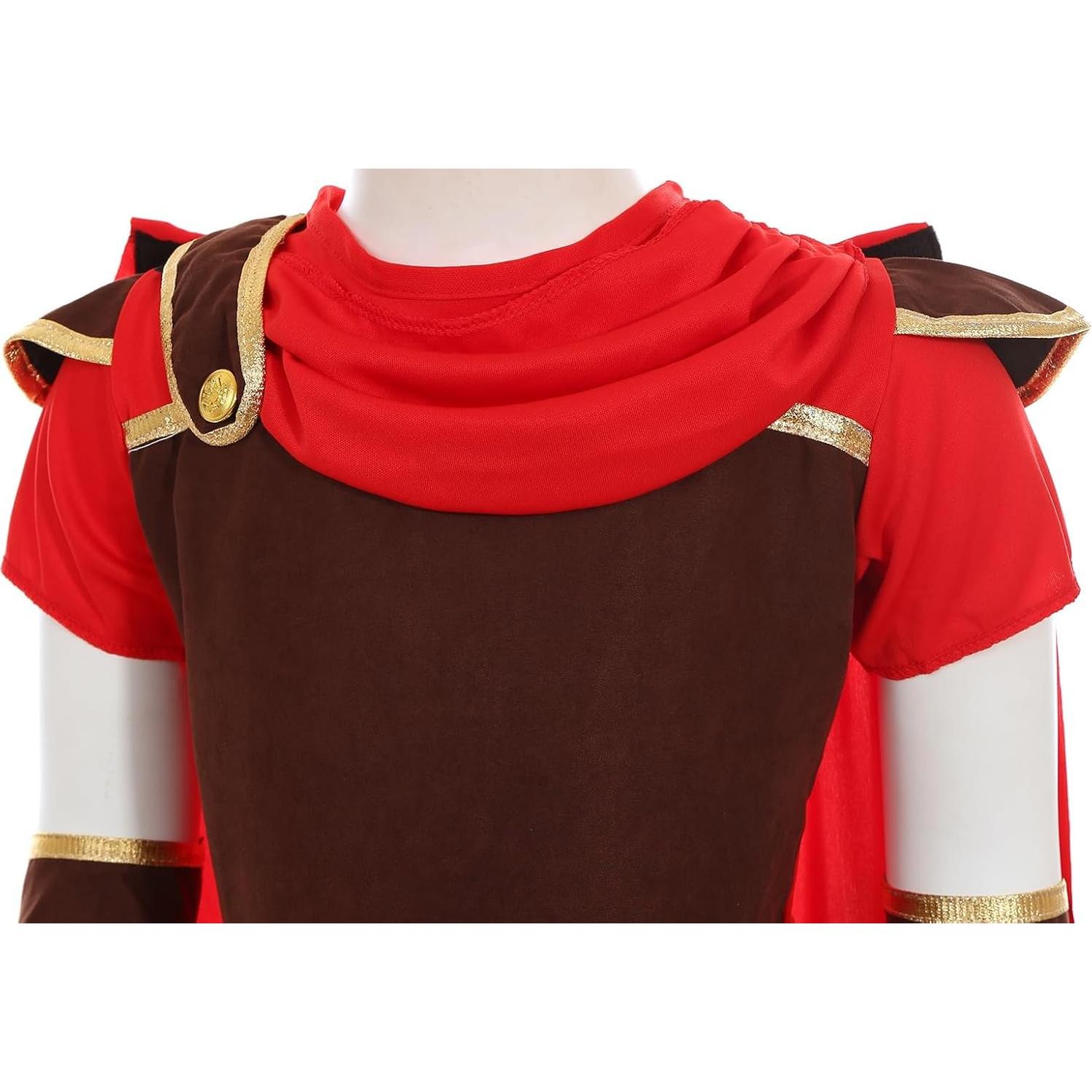 Disfraz de Caballero Medieval para Niños Gorkonpy 8-9 Años