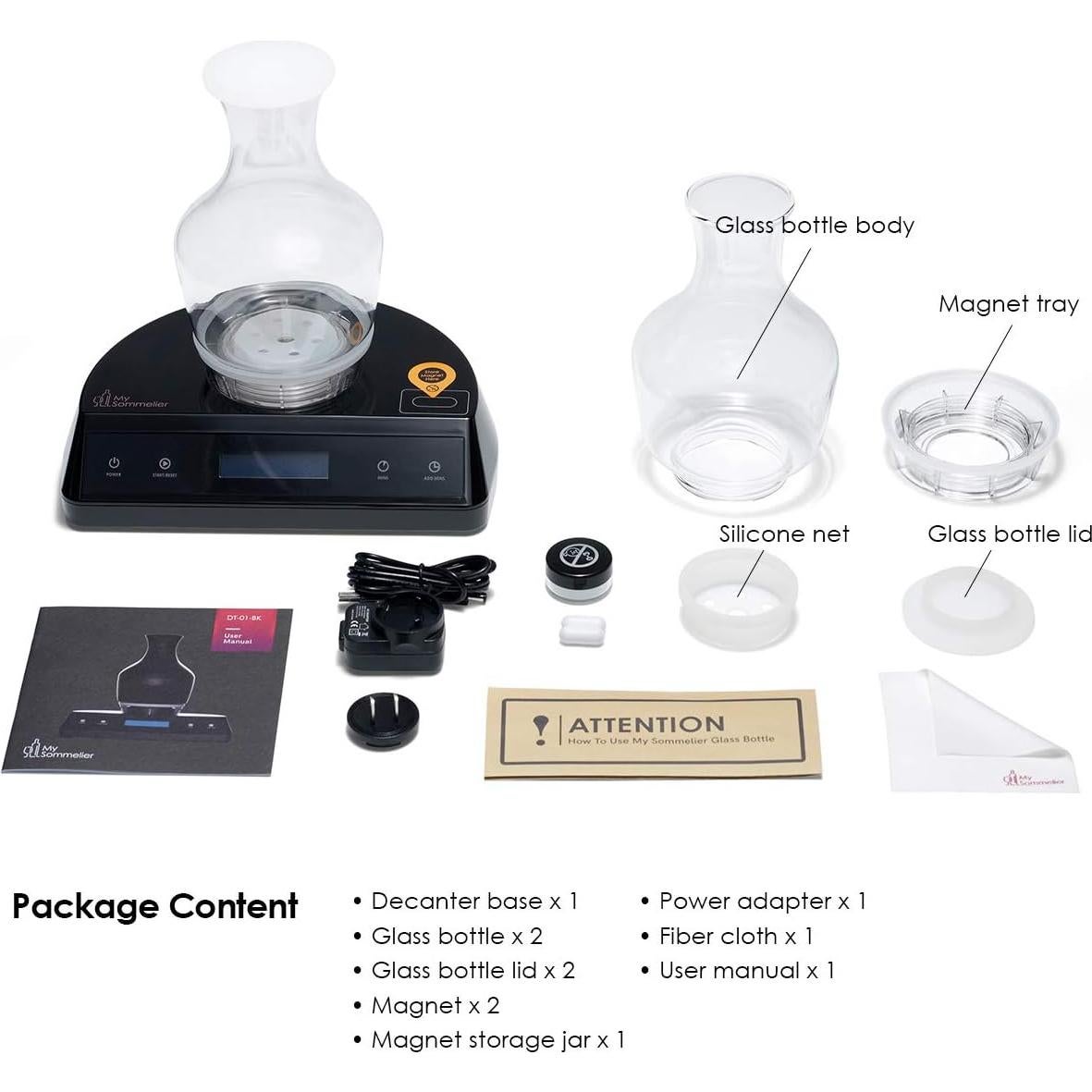 Decantador Eléctrico de Vino Humbee Edición Deluxe 739ml