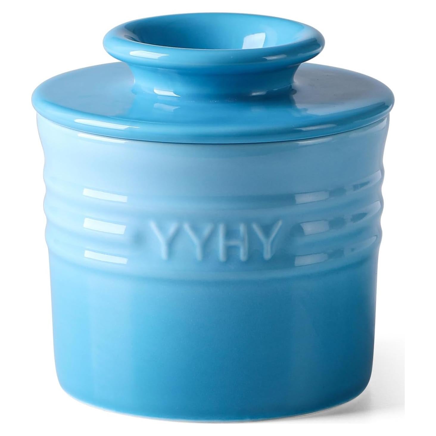 Tazón de Mantequilla Y YHY con Tapa Azul Gradiente 140g