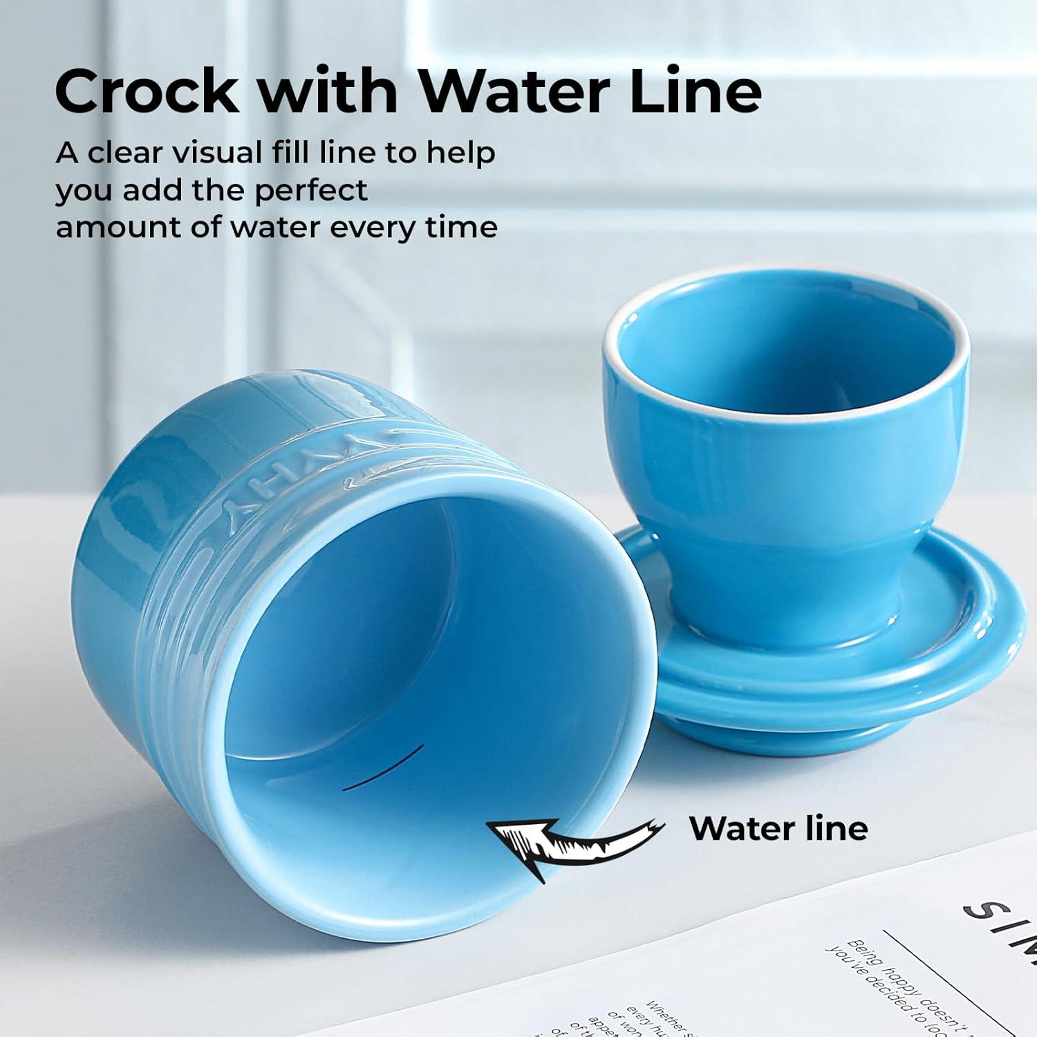 Tazón de Mantequilla Y YHY con Tapa Azul Gradiente 140g