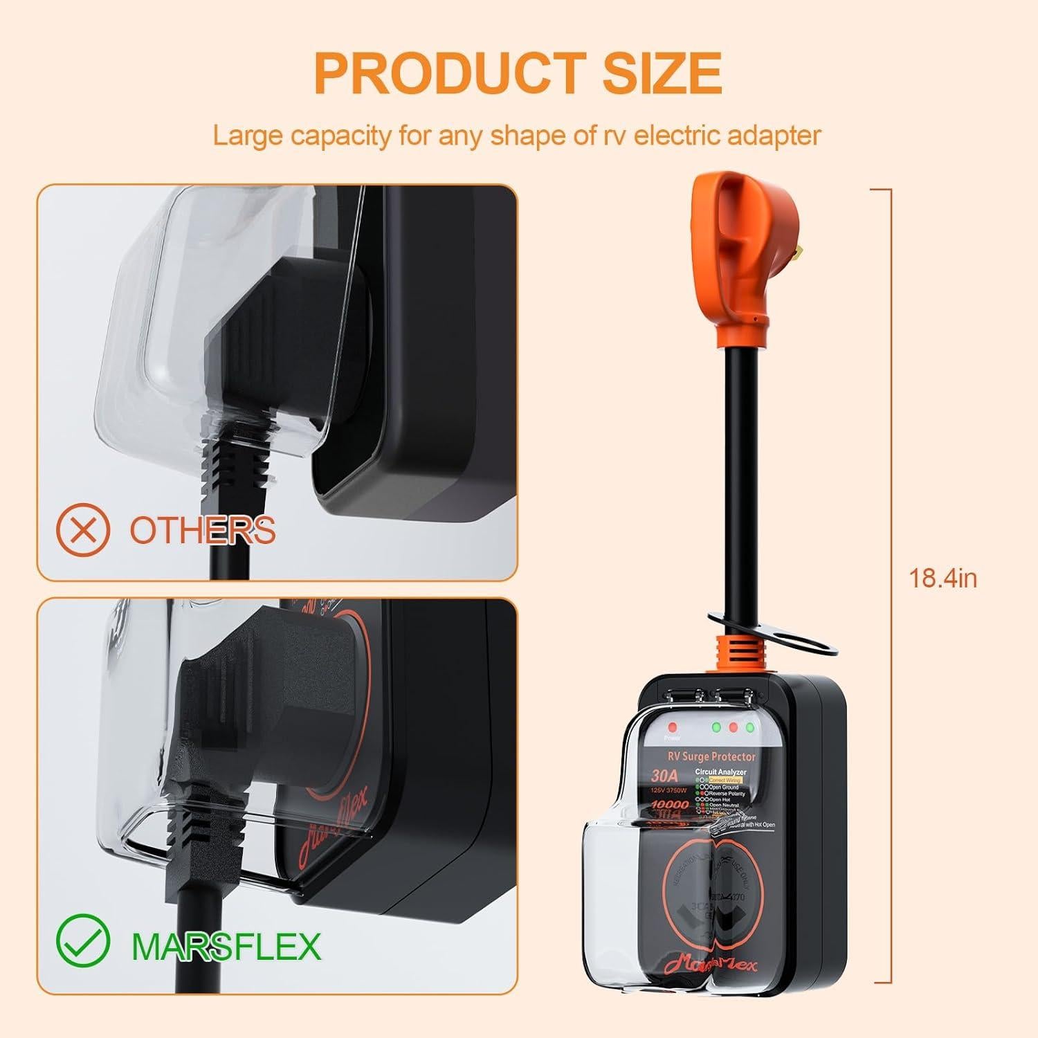 Protector de Sobretensión Marsflex RV 30A 10000 Julios Impermeable