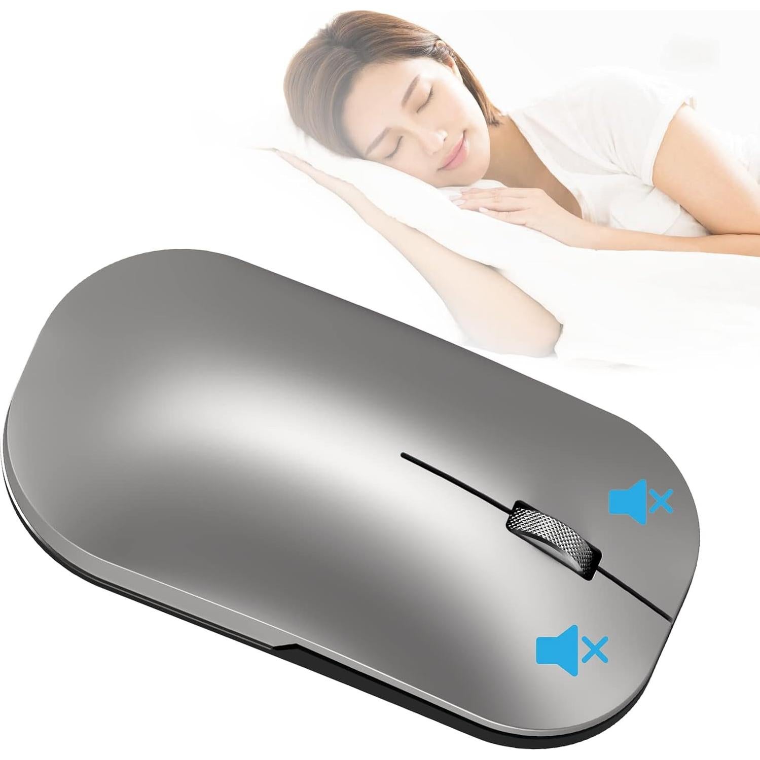 Ratón Inalámbrico Bluetooth Recargable Comeic M8 Negro