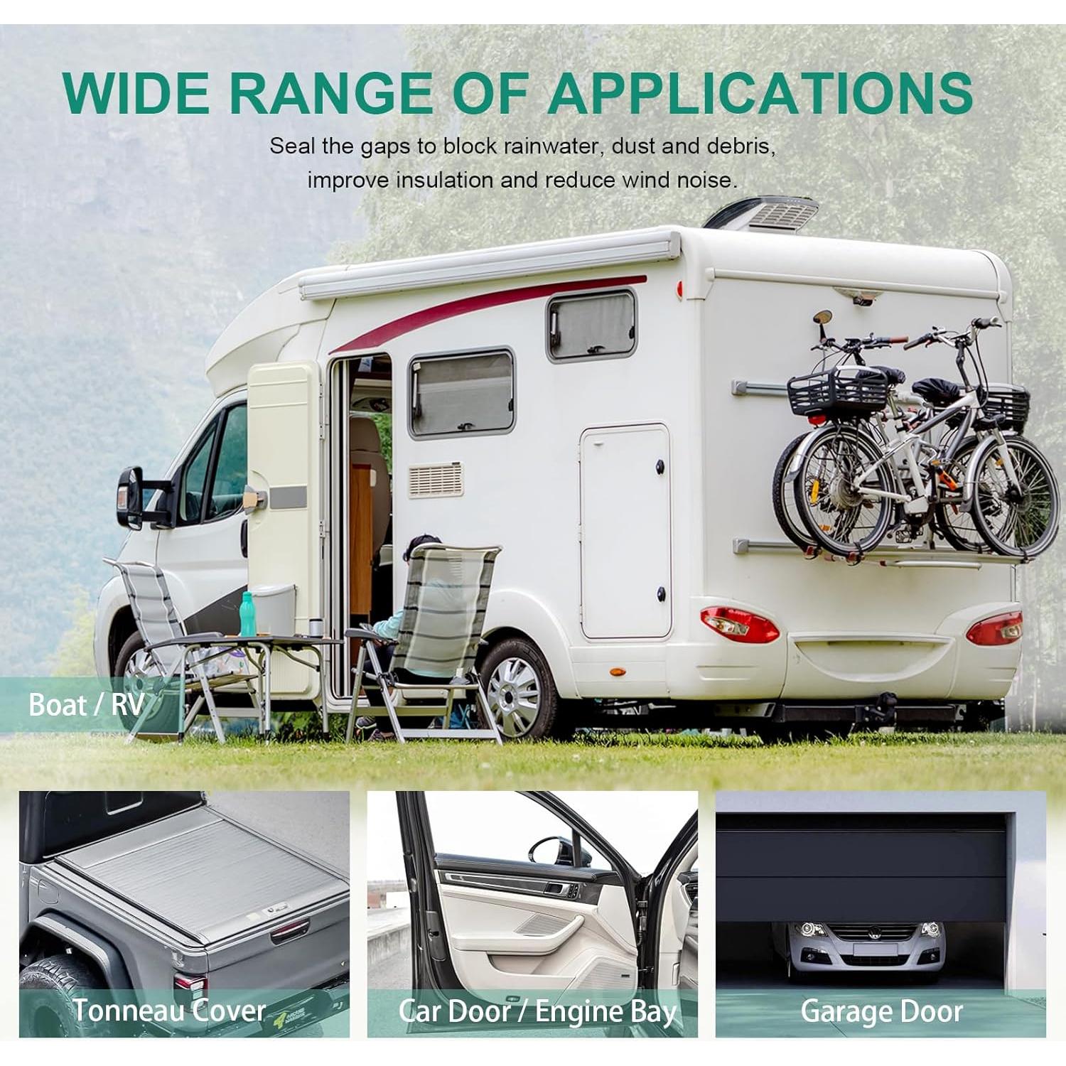 Tira de Sello de Caucho EPDM CMILAI 7.92m para Aislamiento