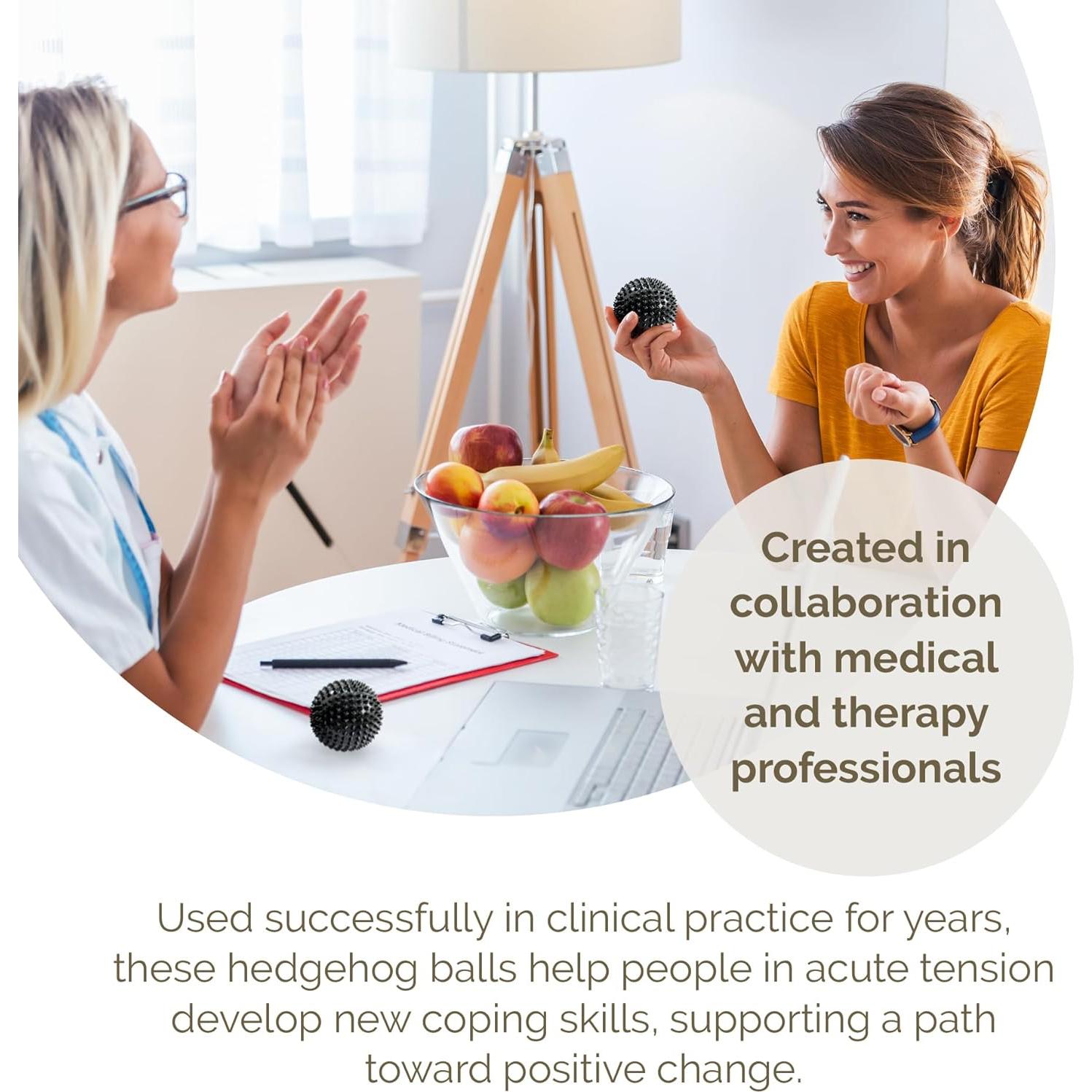 2 Pelotas de Habilidad DBT Espinosas MySkills4Life 47mm Negro