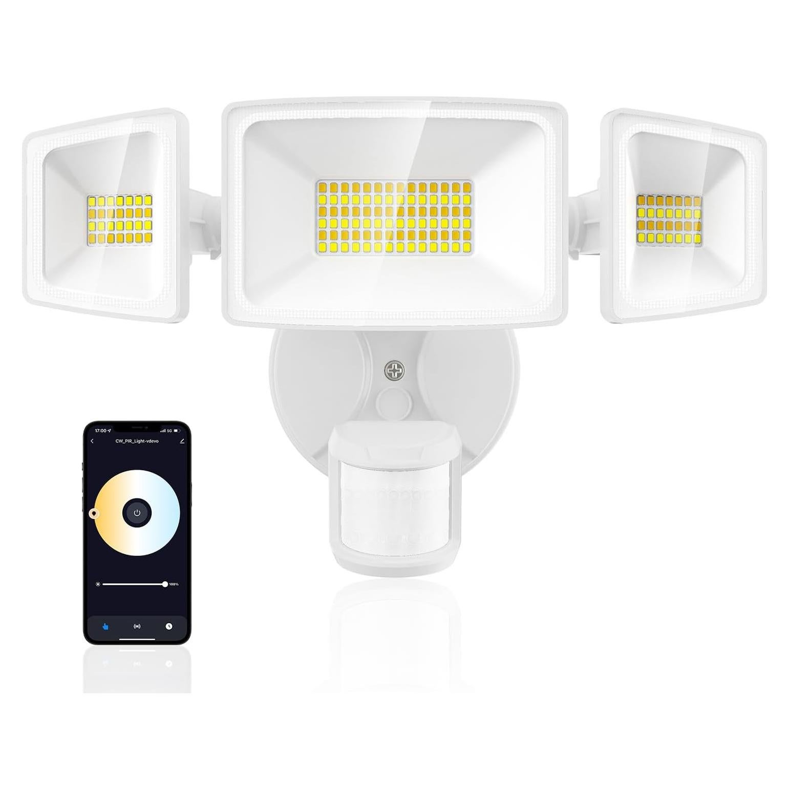 Luz LED de Seguridad Onforu 65W con Sensor de Movimiento WiFi