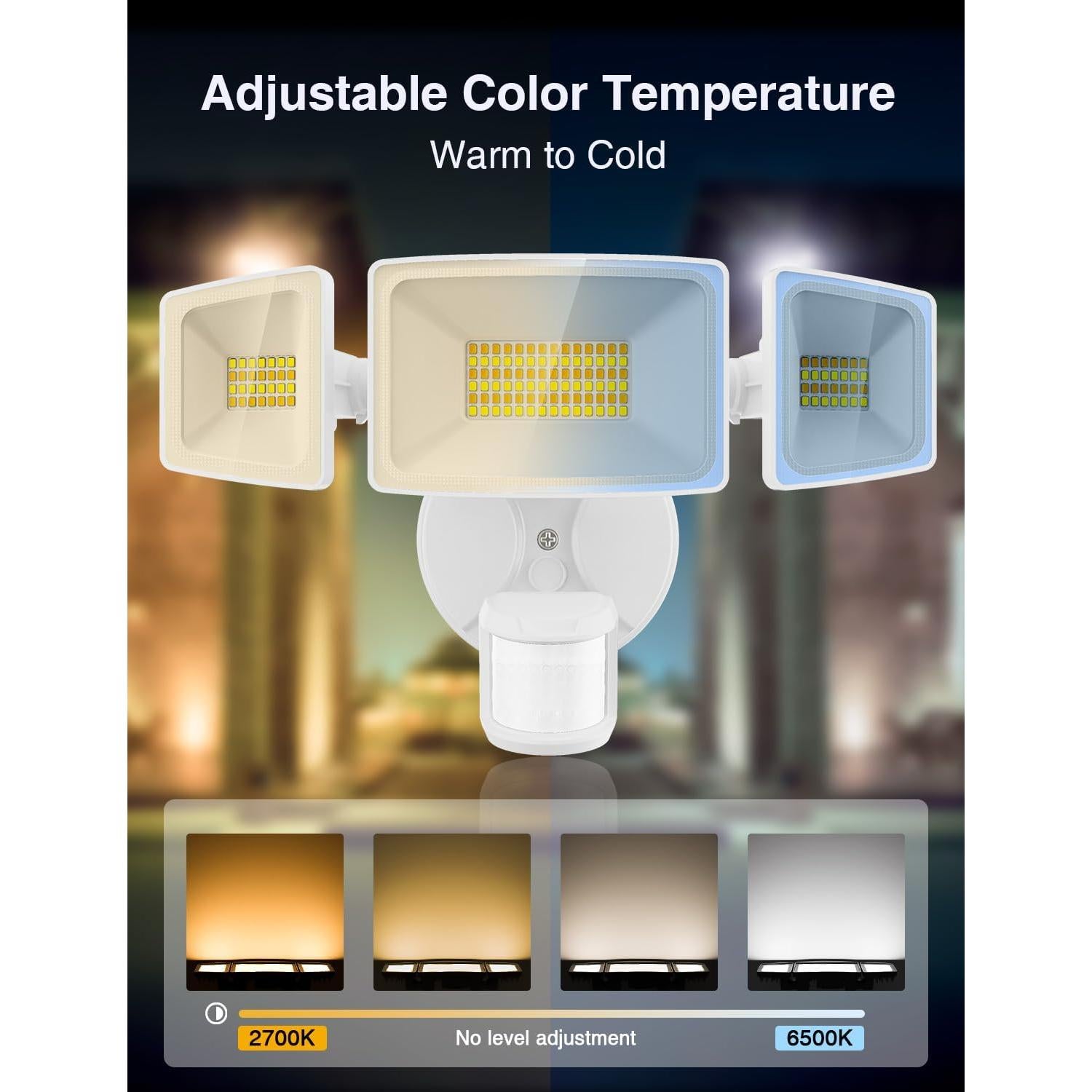 Luz LED de Seguridad Onforu 65W con Sensor de Movimiento WiFi