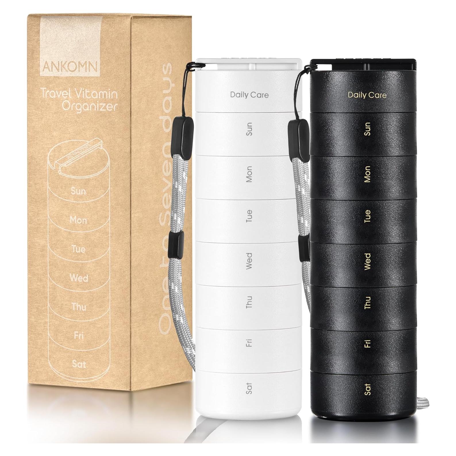 Organizador de Pastillas Ankomn 7 Días Impermeable Portátil