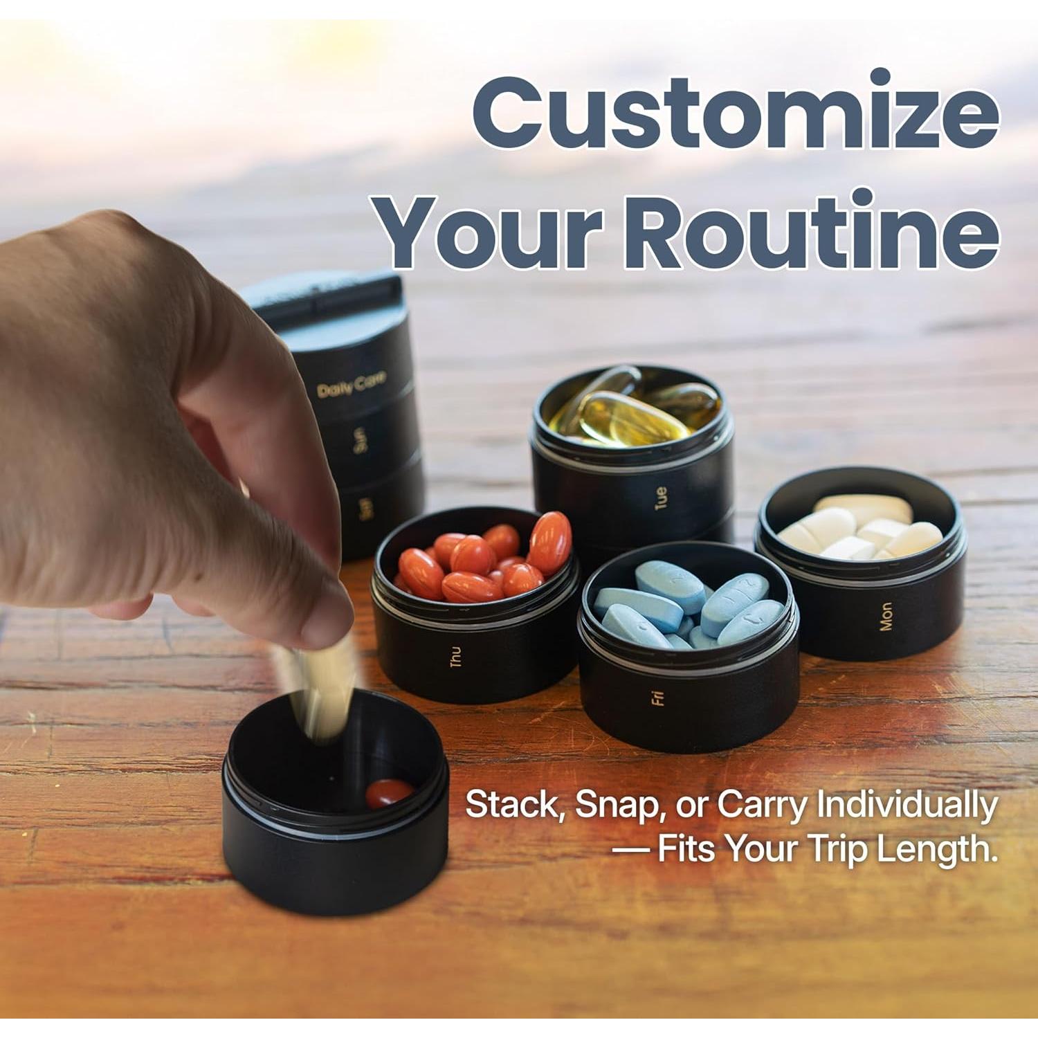 Organizador de Pastillas Ankomn 7 Días Impermeable Portátil