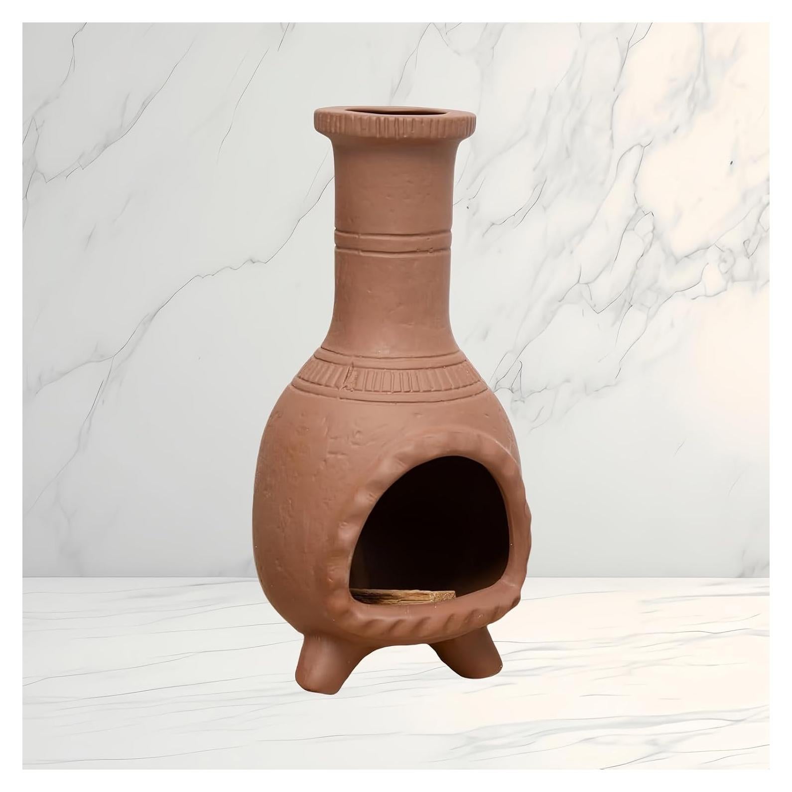 Mini Chimenea Cerámica WABIWABI@HOME para Incienso 19x10 cm