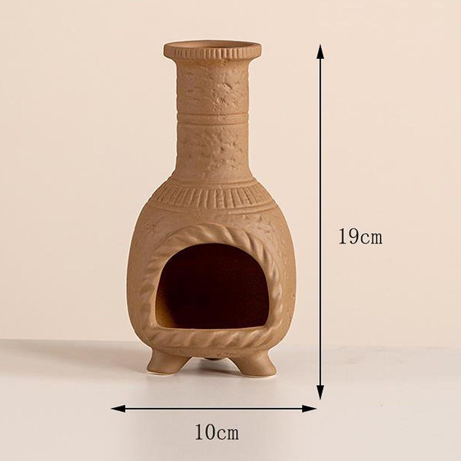 Mini Chimenea Cerámica WABIWABI@HOME para Incienso 19x10 cm