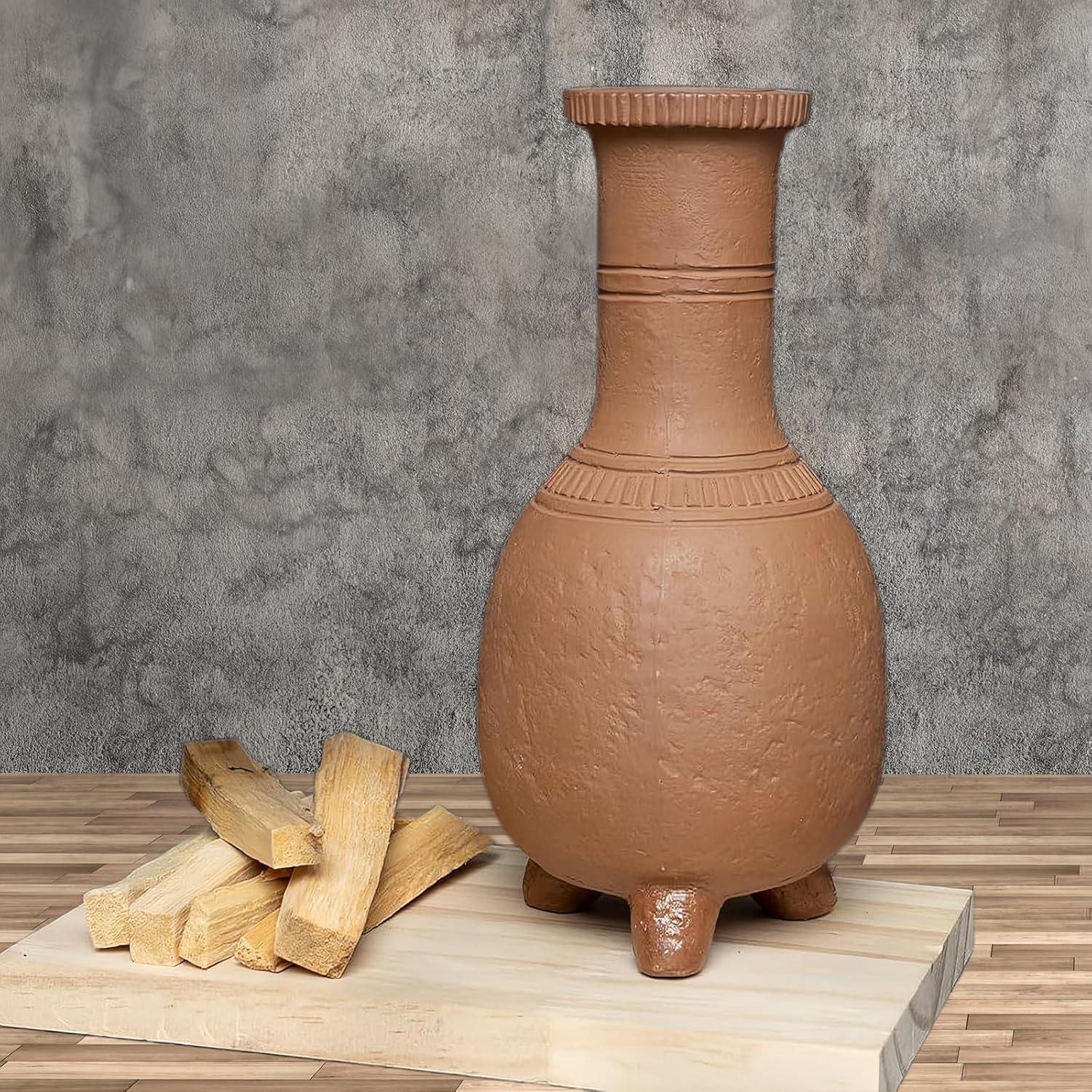 Mini Chimenea Cerámica WABIWABI@HOME para Incienso 19x10 cm