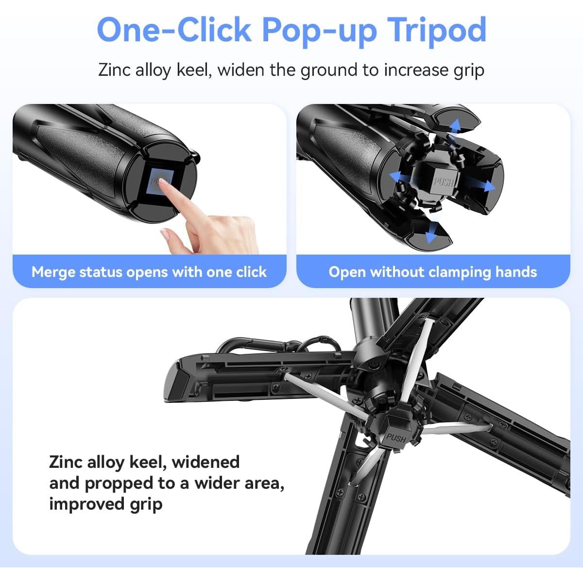 Trípode Mini Retráctil Sanqi Youpin para Teléfono 41 cm