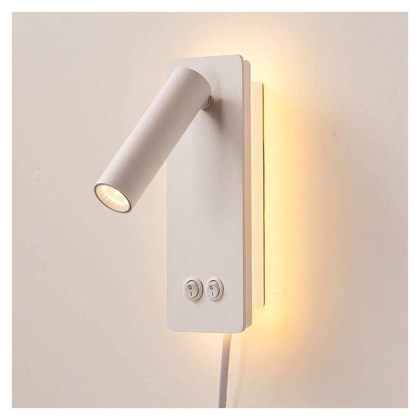 Lámpara de Pared LED MOLUOLA 3W Ajustable 3000K Blanco