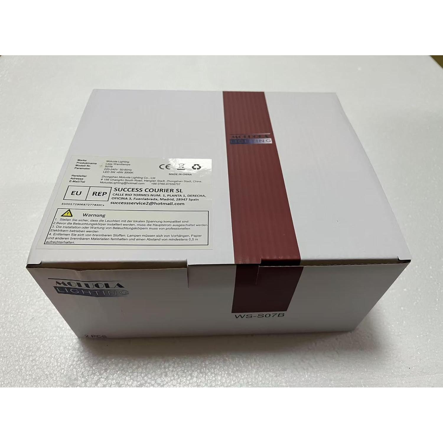 Lámpara de Pared LED MOLUOLA 3W Ajustable 3000K Blanco