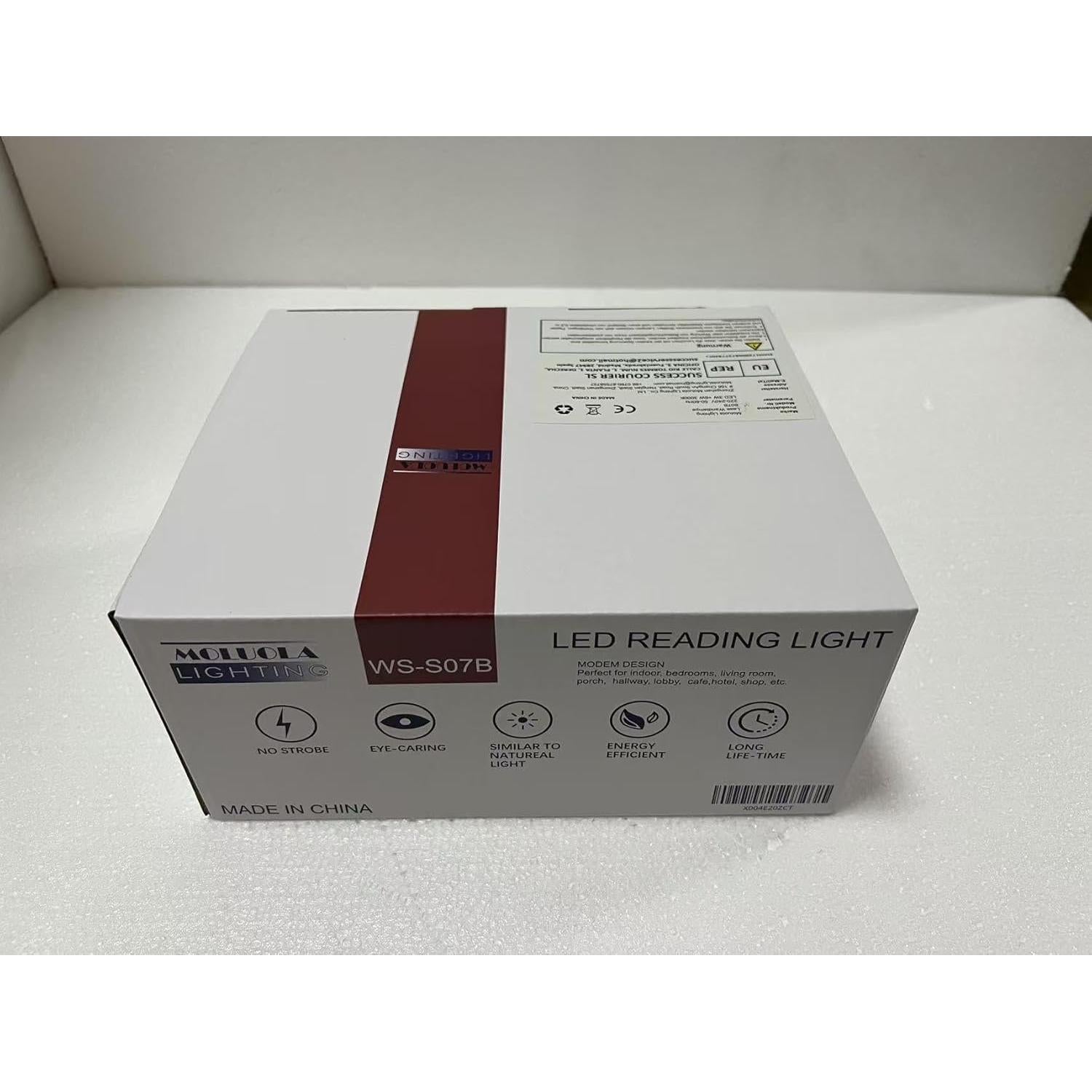 Lámpara de Pared LED MOLUOLA 3W Ajustable 3000K Blanco