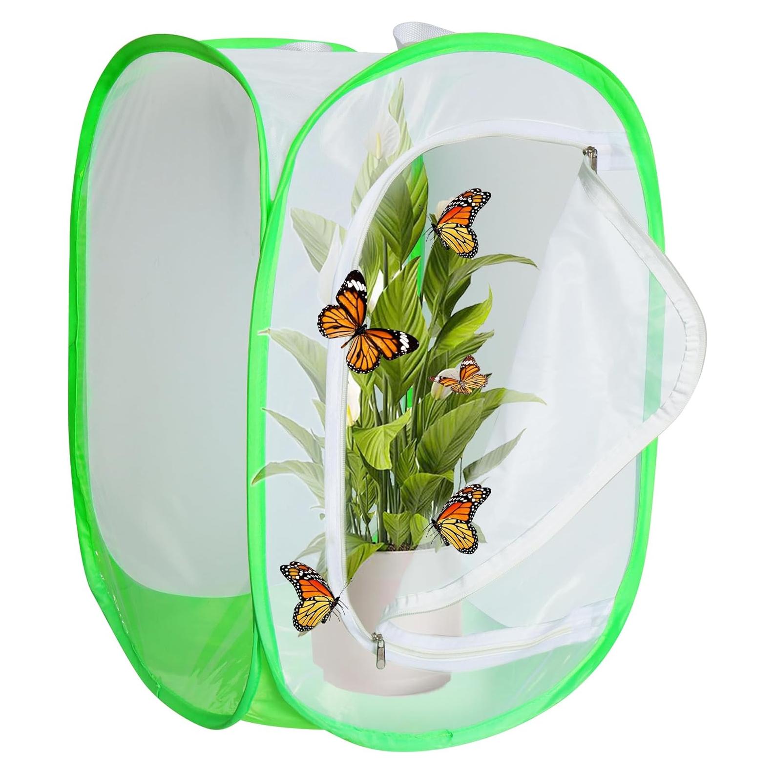 Jaula de Insectos Plegable Khsp5d 60x60x90 cm para Mariposas