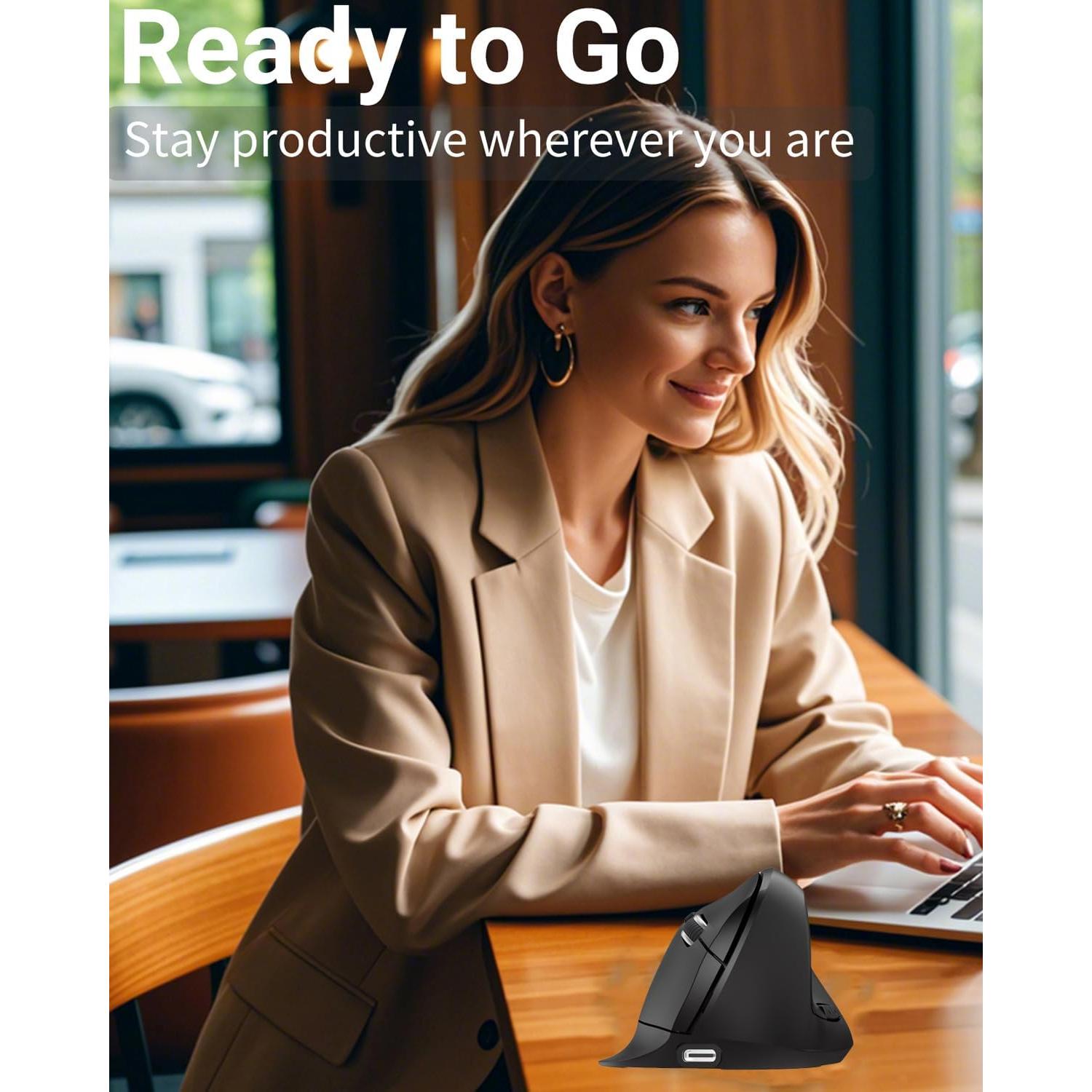 Ratón Inalámbrico Ergonómico SHARE SUNSHINE Vertical Silencioso