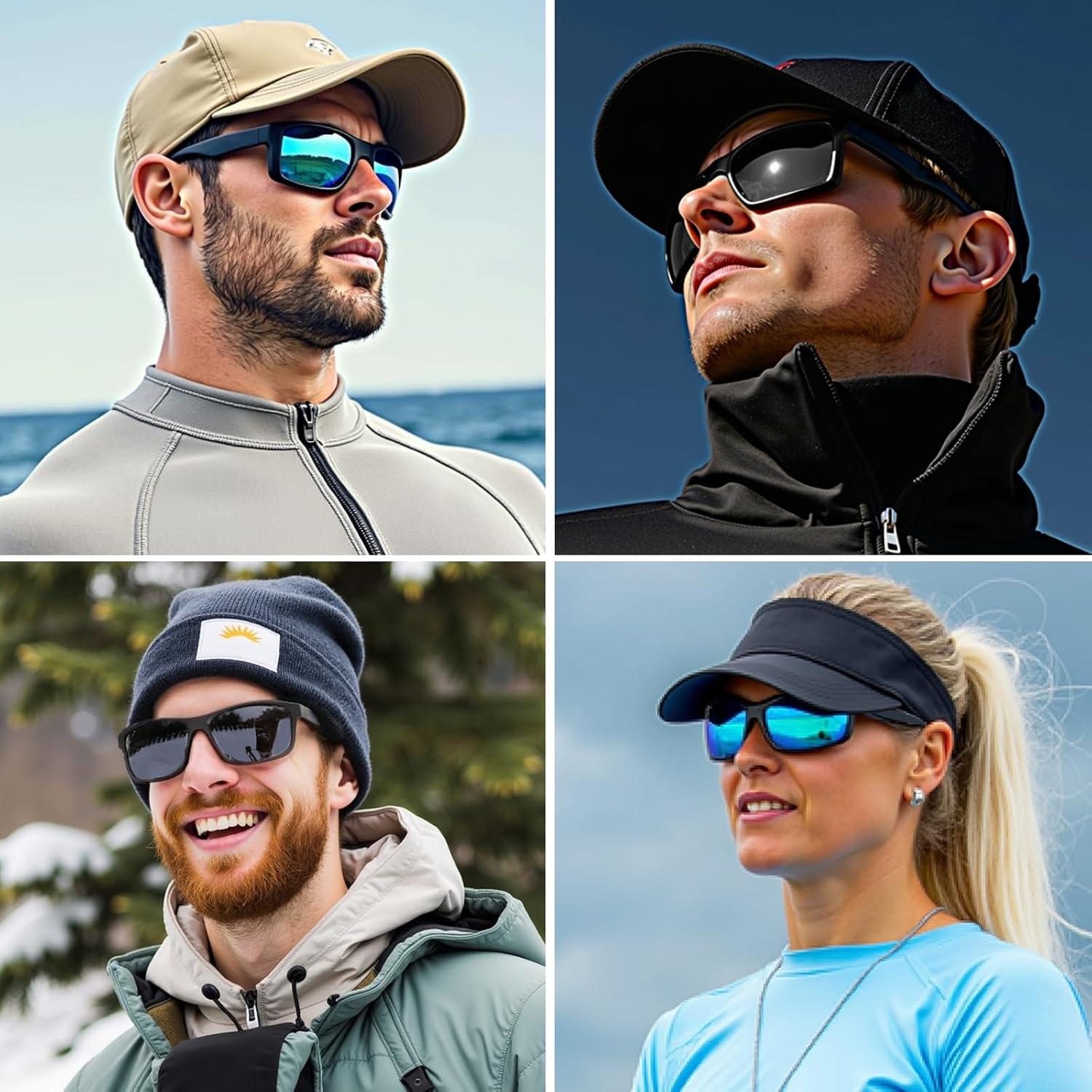 Gafas de sol WISTON Z87 UV400 unisex marco TR90 negro mate